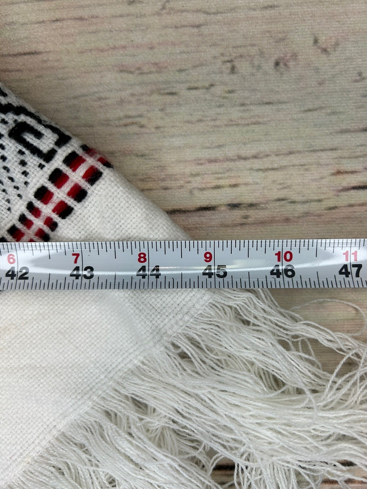 Vintage Aztec Fringed Cape/Shawl Multicolor See Pics For Measurements