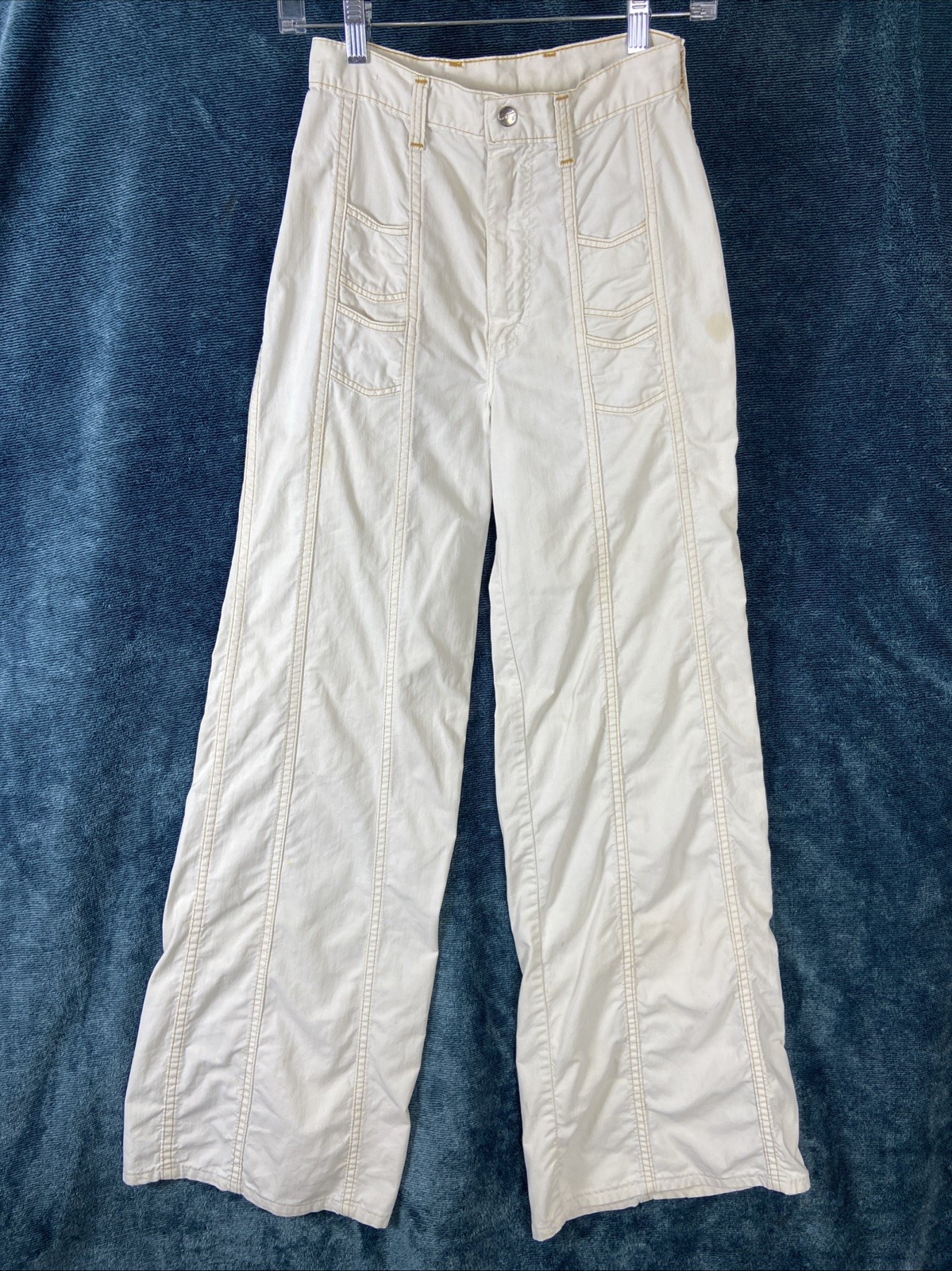 Vintage 70s Maverick Bell Bottom Women&rsquo;s Pants Size 24&Prime;x32&Prime; Wide Leg High Rise