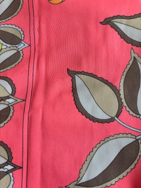 TWO VINTAGE AUTHENTIC PUCCI FFR HALF SLIP SKIRTS Pink & Orange and Blue & Purple