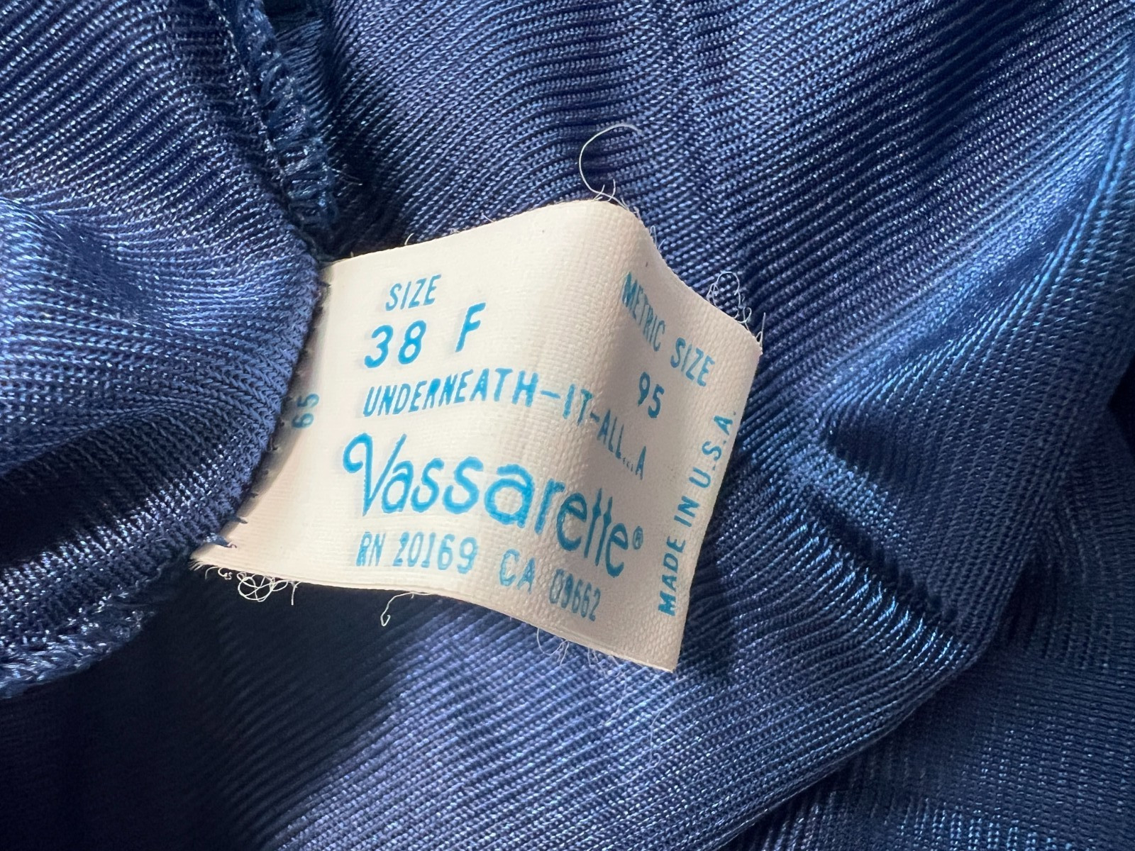 Vassarette ~ Women&rsquo;s Slip / Nightgown ~ Lace Style ~ Blue ~ Size 38