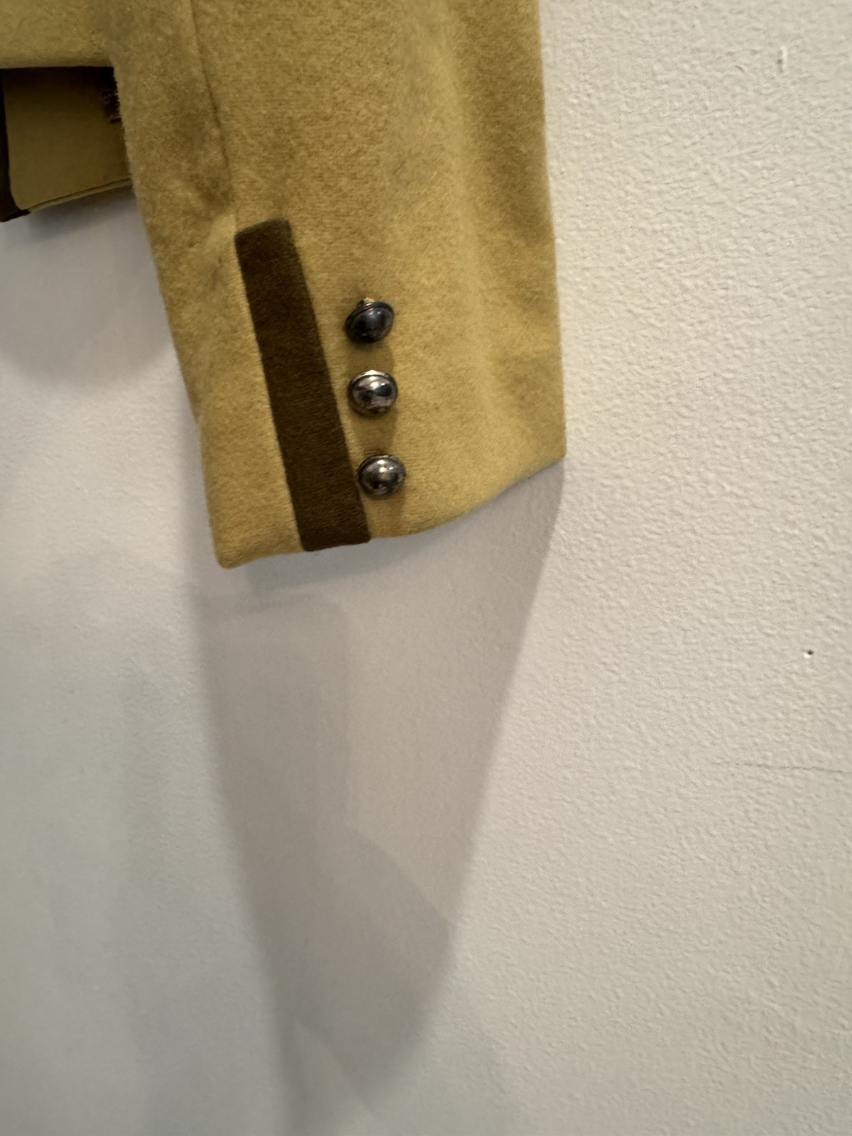 VTG 1960s German Cropped Jacket Greenish Khaki Silver Buttons Oktoberfest MCM