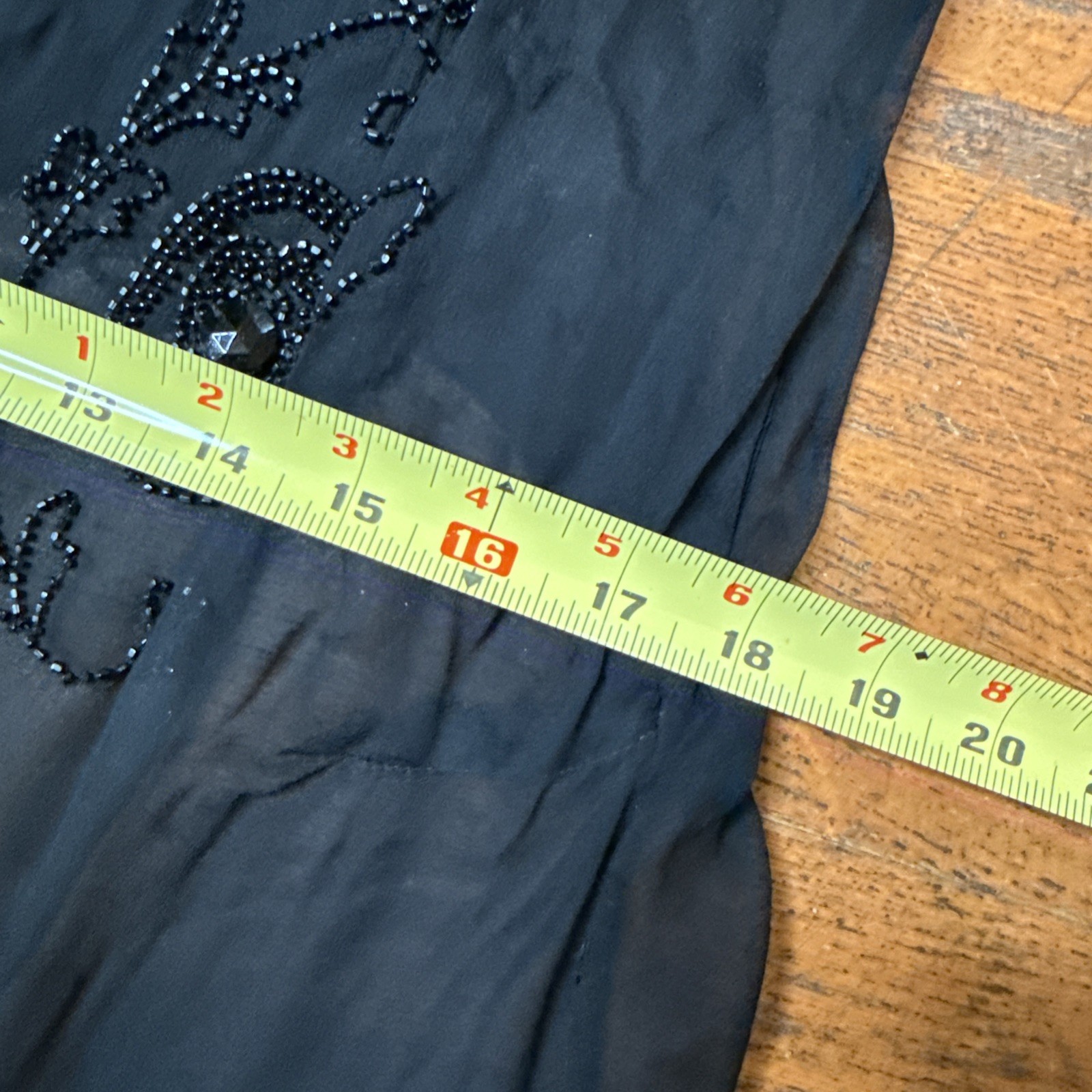 Antique 1920s Beaded Silk Chiffon Flapper Dress – Authentic Art Deco Tabard