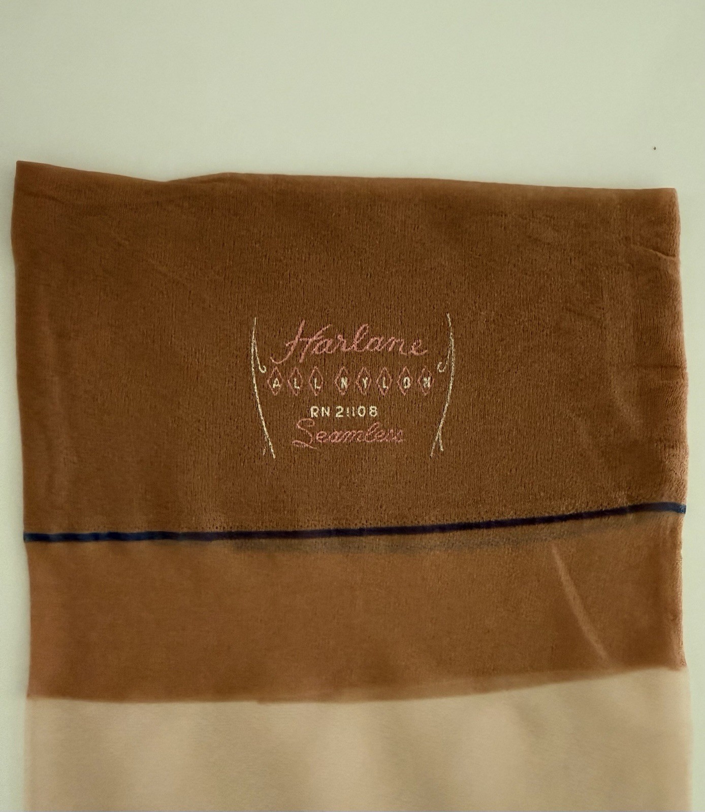 Vintage Harlane Seamless Mesh Stockings Stretch Comfort Top 38 Inches Long