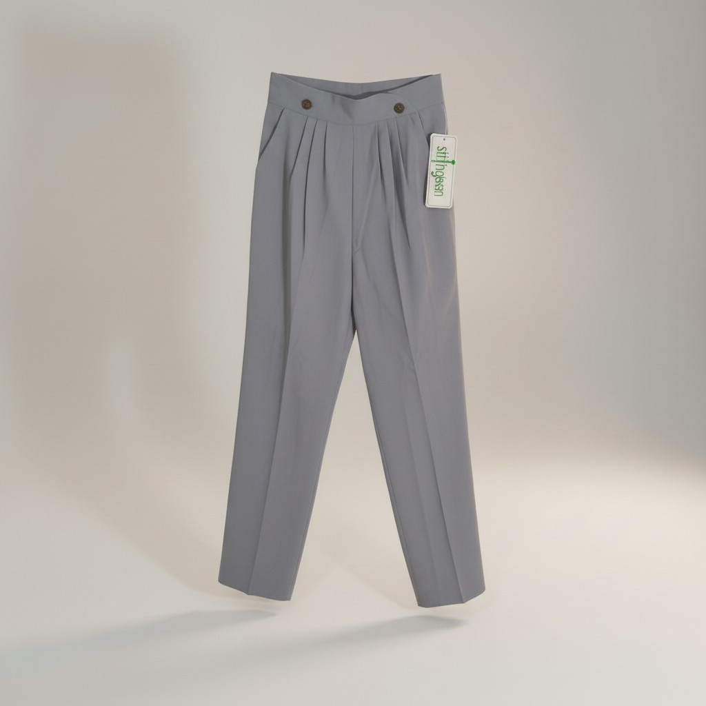 Vintage Stringbean Women&rsquo;s 13/14 (14&Prime;X32) Deadstock USA Gray Dress Career Pants