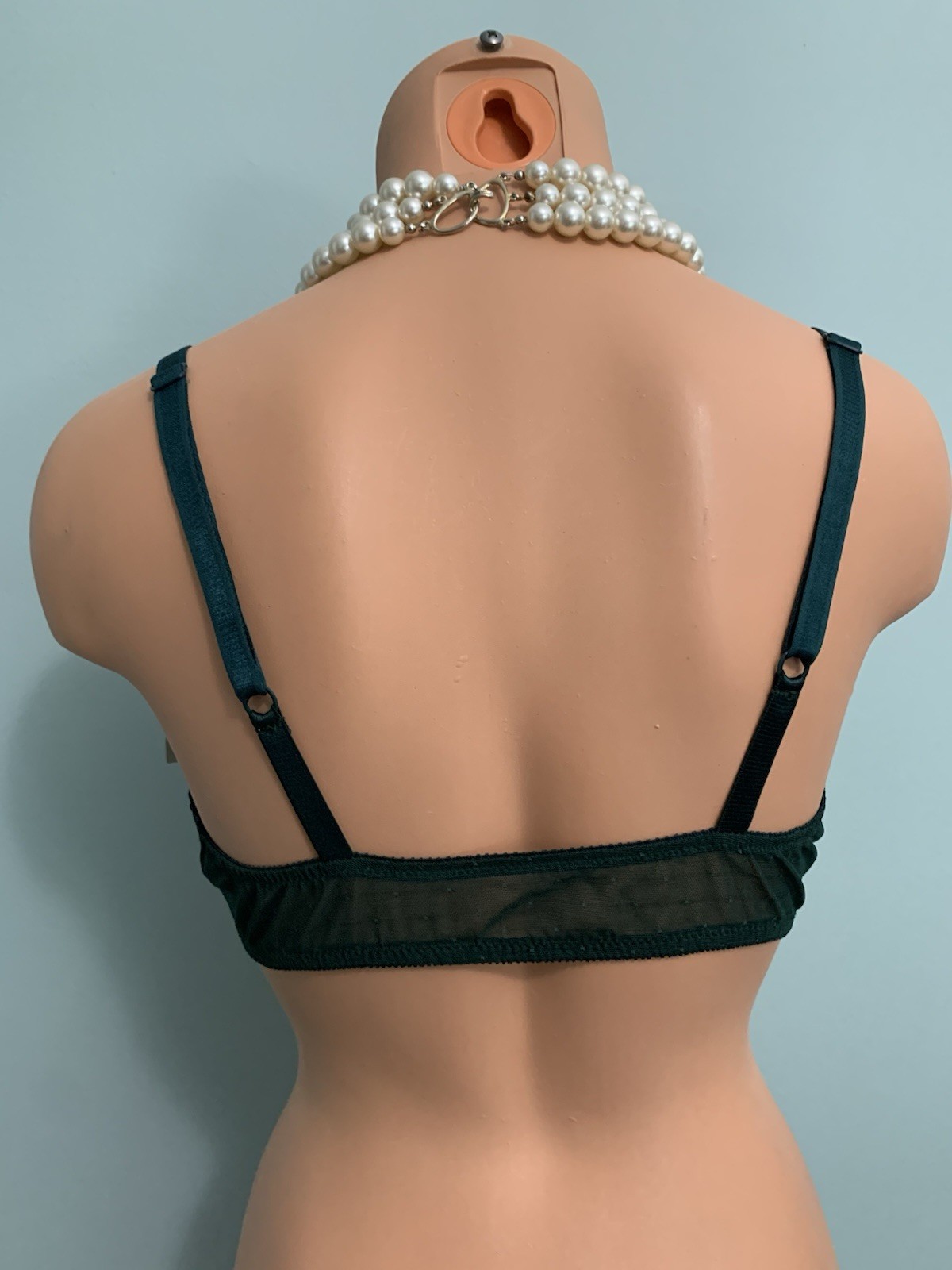 Vtg NEW SHEER Chiffon Lace Vanity Fair UW Bra 38C Front Closure NOS