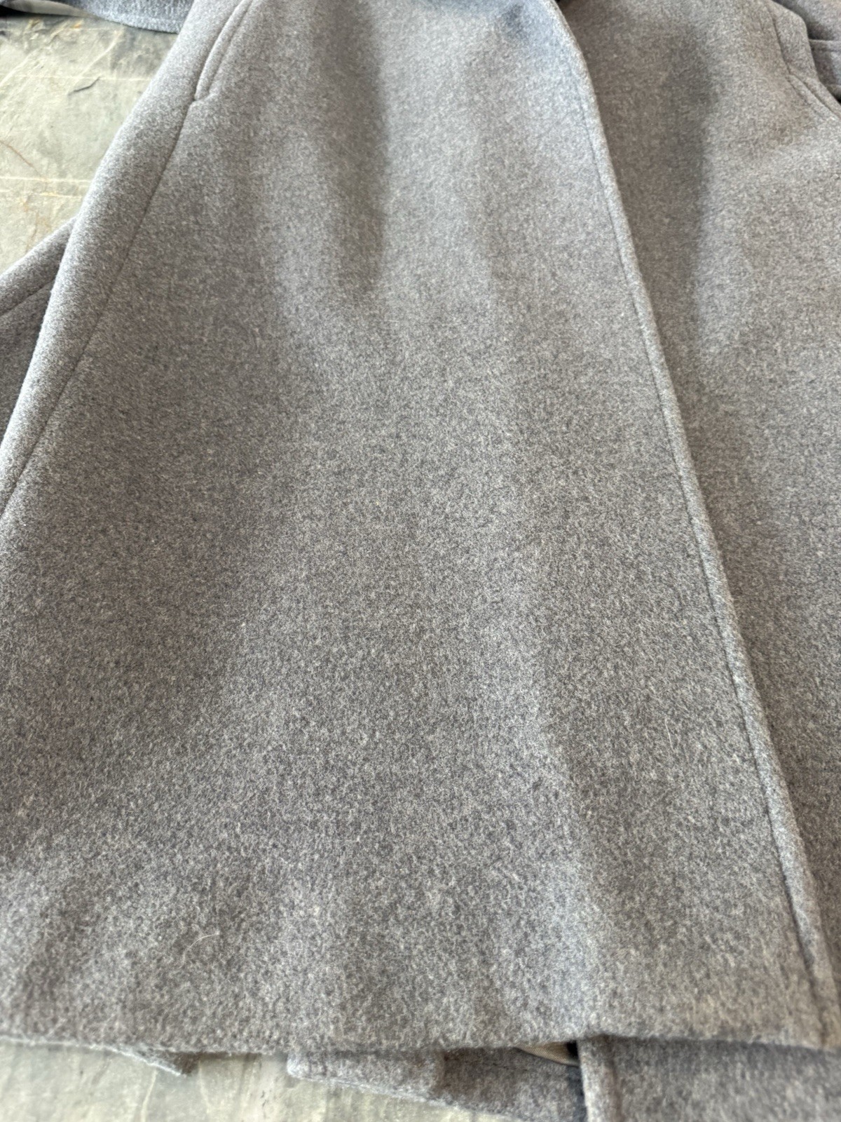 Pendleton 80’s VTG Pure Virgin Wool Women’s Long Gray Coat Made In USA Size12