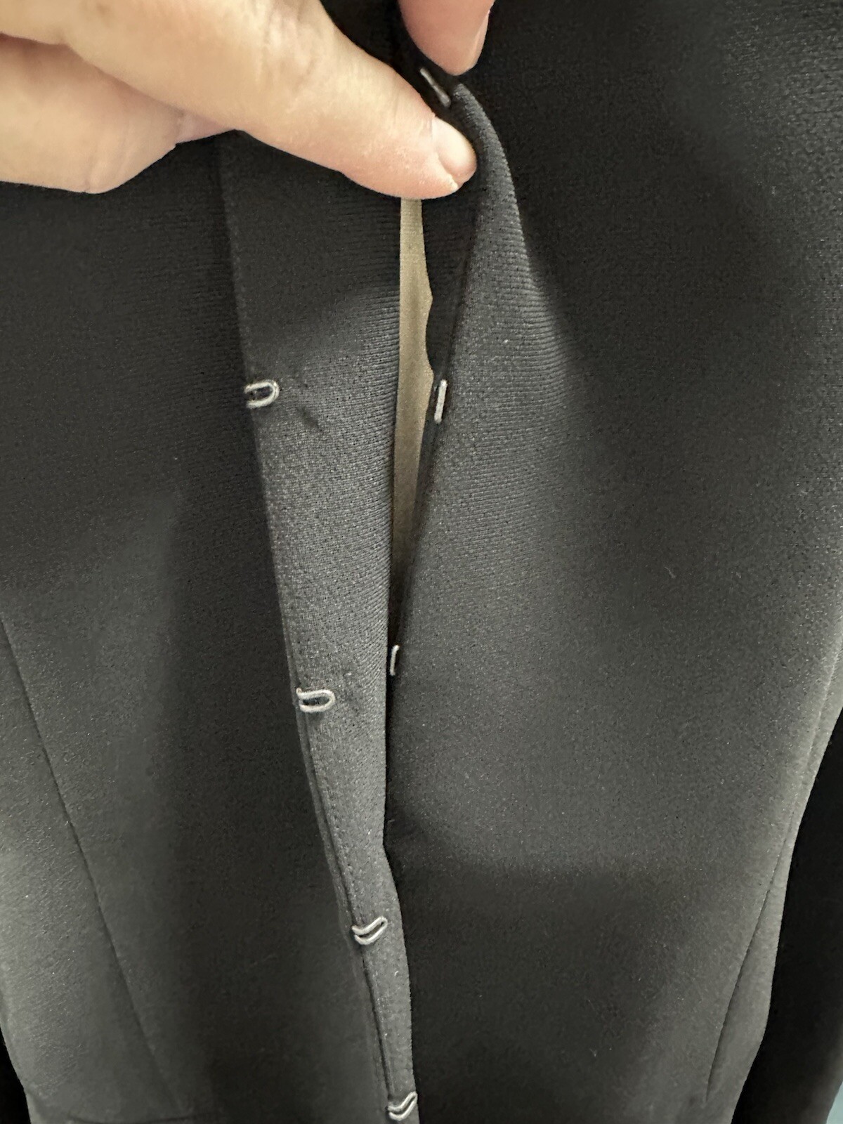 Designer Emanuel Ungaro Inky Black Blazer Jacket Womens Size Large 14/48