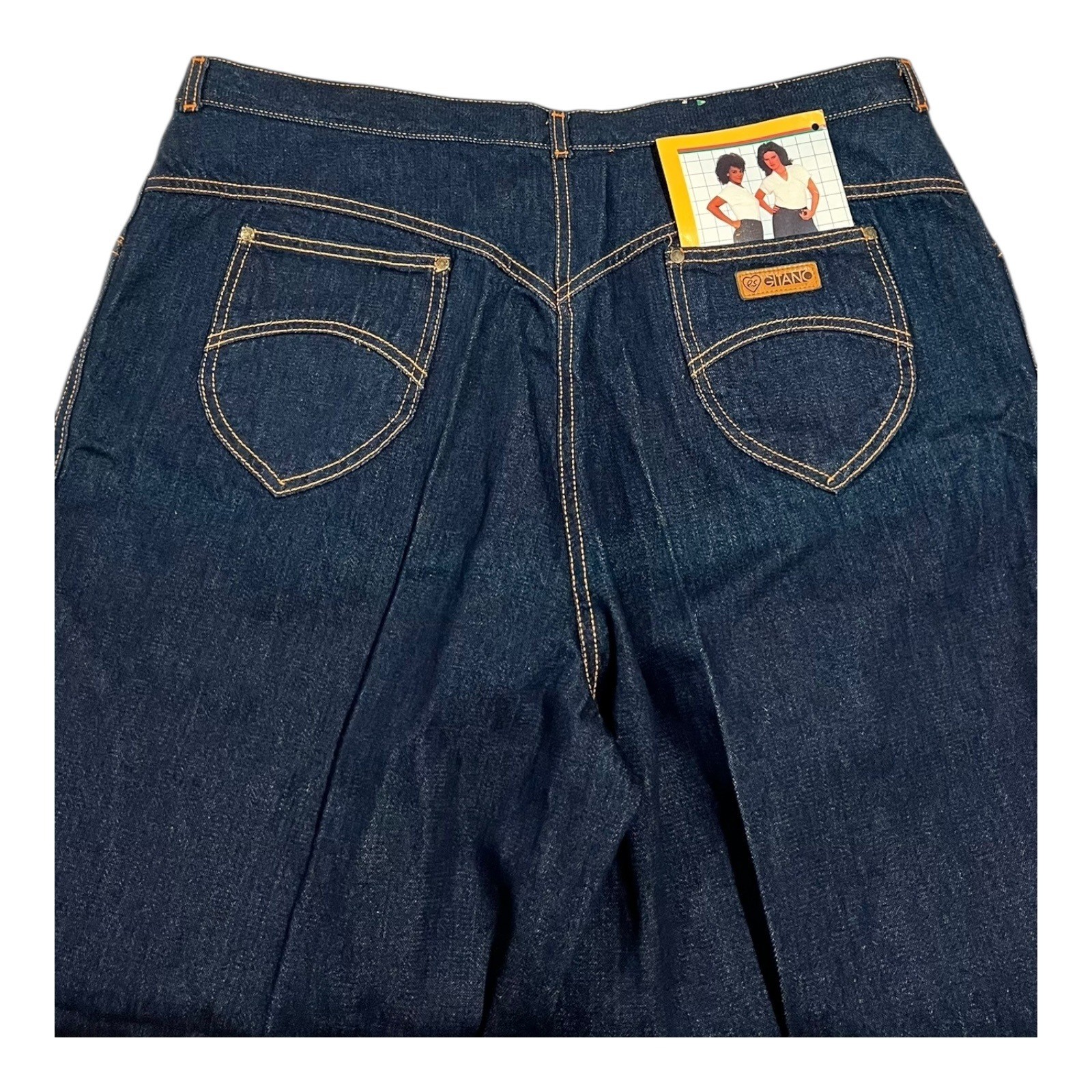 NWT Vintage 1980s Gitano Women&rsquo;s 40 High-Rise Short Denim Jeans Deadstock