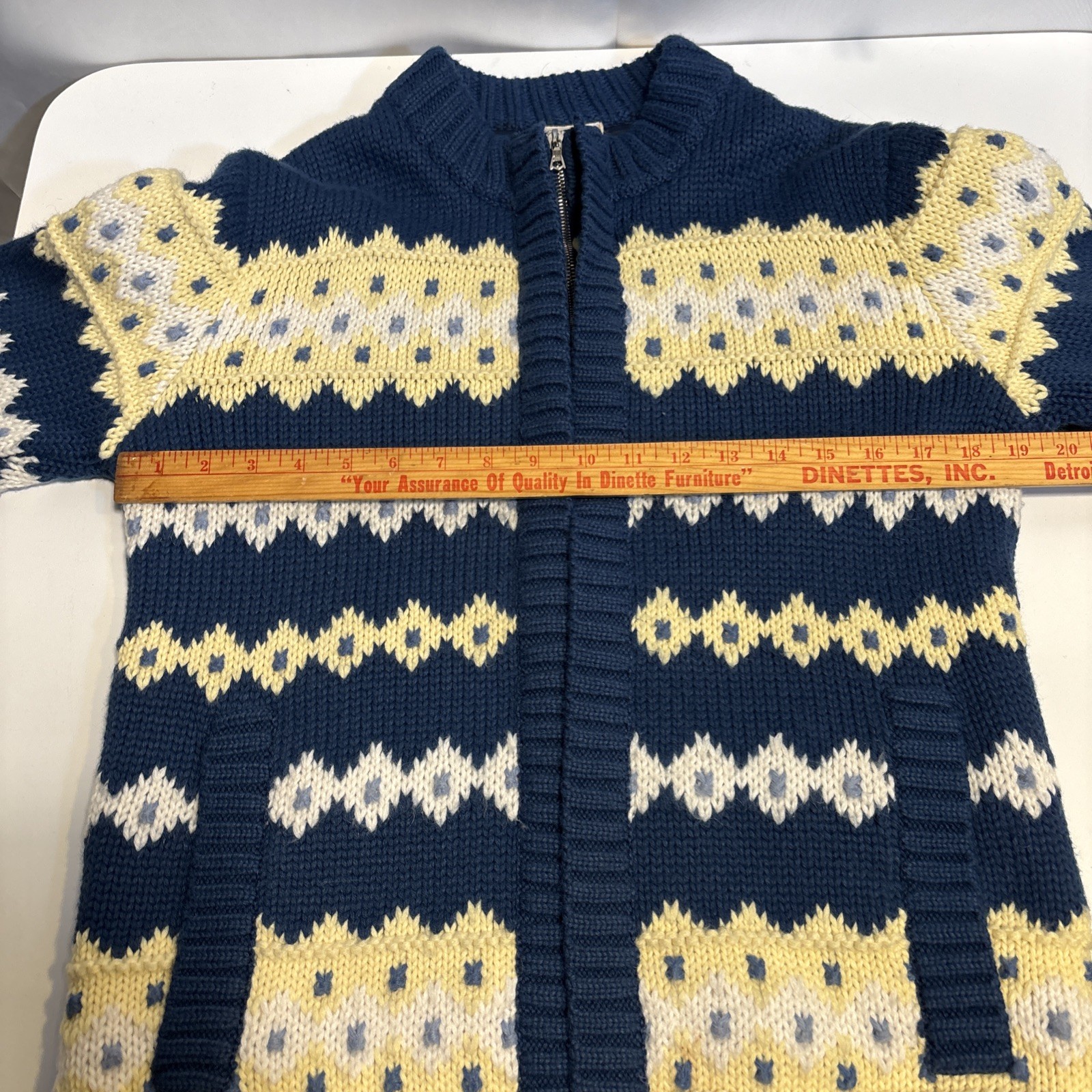 Vintage Courreges Zip Lined Cardigan/Jacket, Roll Neck Swtr, Skirt, Gloves & Hat