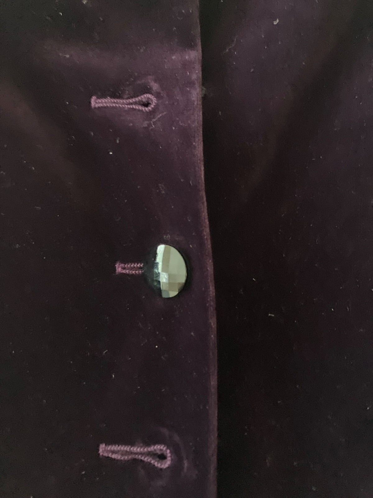 Saint Laurent Rive Gauche YSL Deep Purple Vintage Velvet Dress