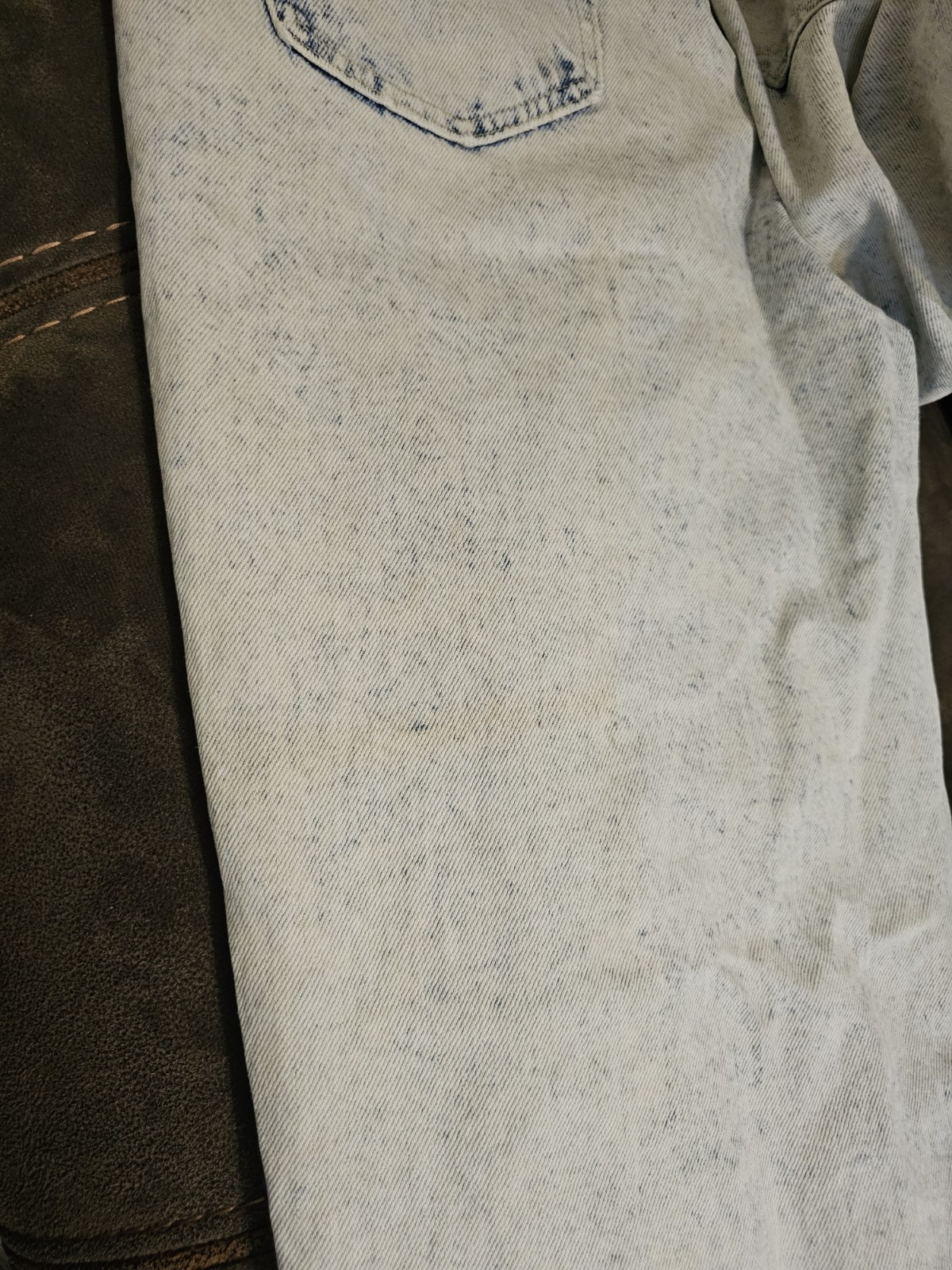 Vintage Kozmic Bluez Distressed Patchwork Jeans 36/32 USA Read Description!!