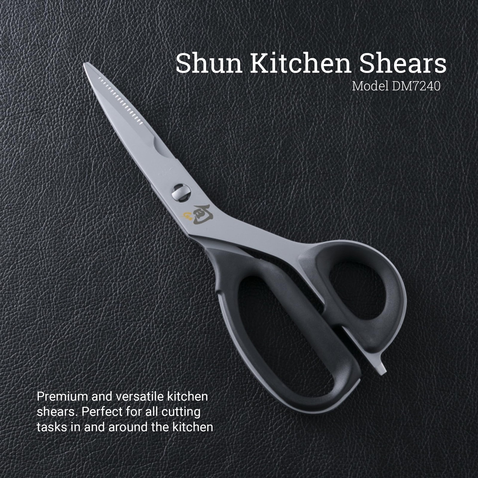 Shun Kitchen Shears, 22.6 cm, Heavy Duty Cooking Scissors, Durable 420J2 Stainle