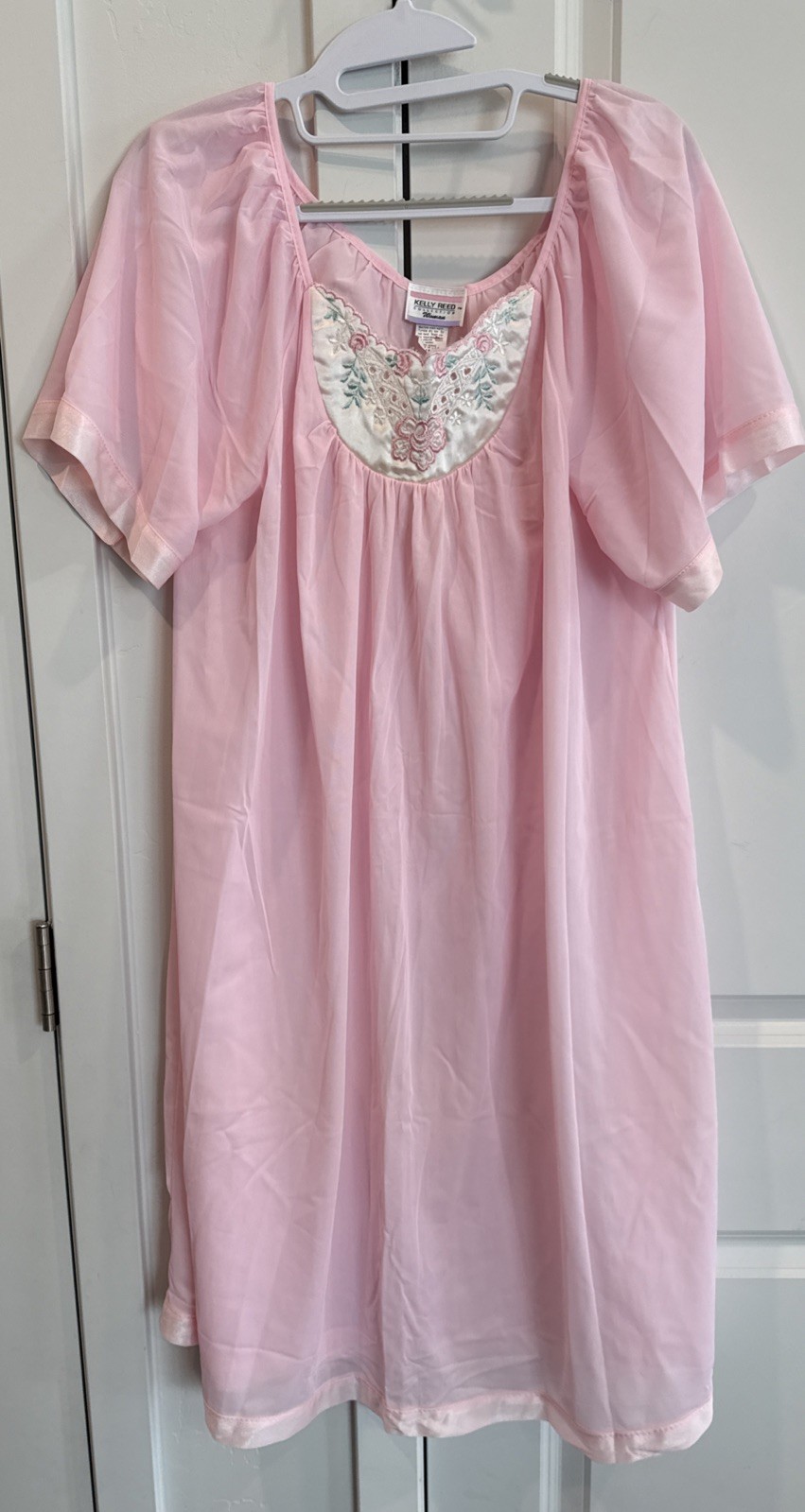 Lot Of 2 Vintage Pretty Pink And BLue Kelly Reed Nightgown Size 1X NICE