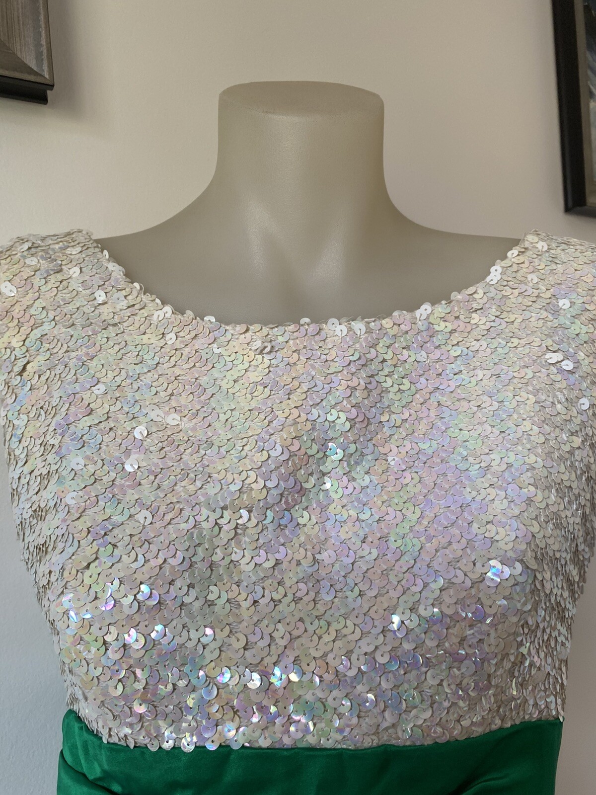 50,s Cluny Junior Sequined Cocktail Sheath.36” B30”W 40”h