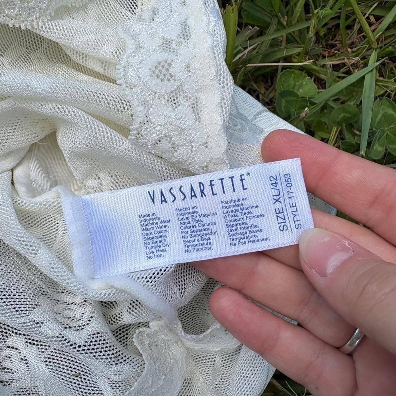 Vassarette Vintage White Lace Cami Style 17-053