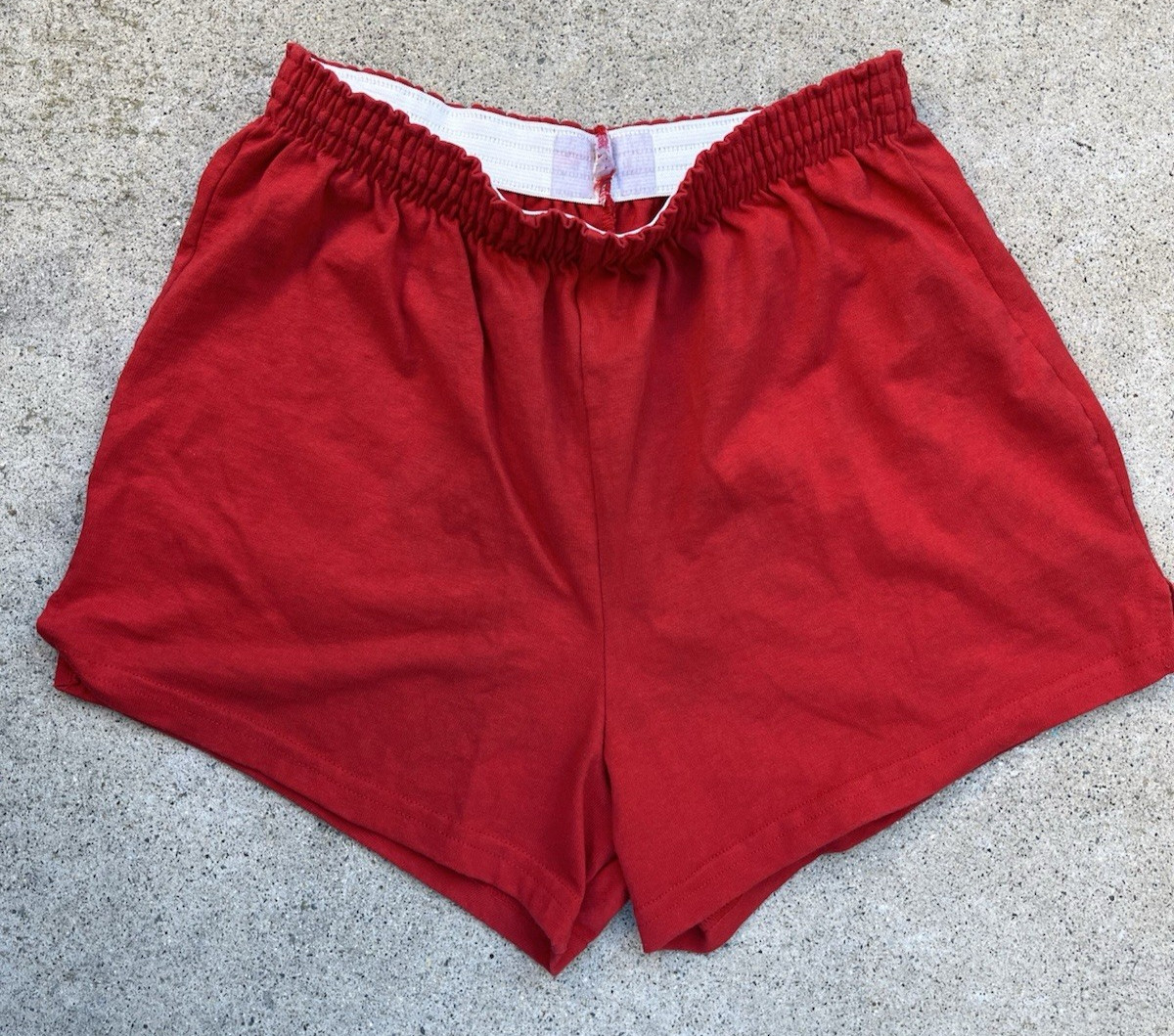 Women&rsquo;s Vintage Moorewear Shorts Red Athletic S Stretch 80s High Waist Gym USA