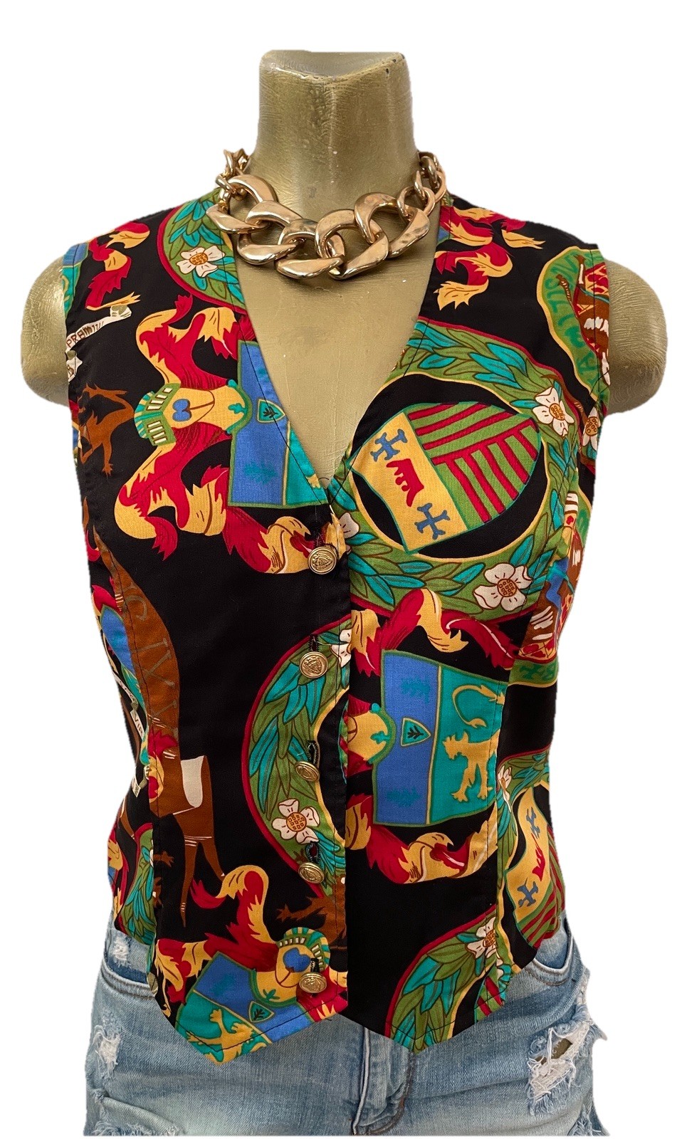 CAROL ANDERSON Collection VINTAGE 80s VEST Size Medium
