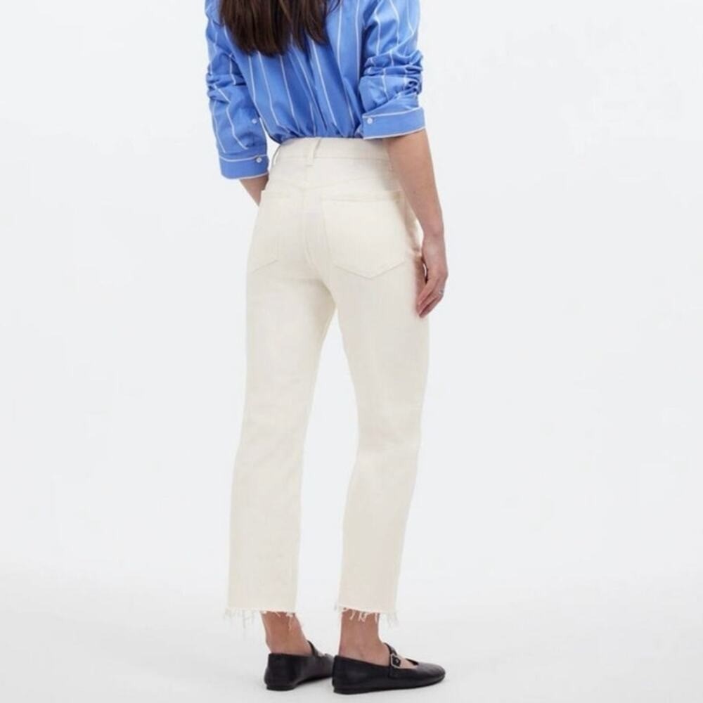 Madewell The &rsquo;90s Straight Crop Jean Size 25 in Tile White