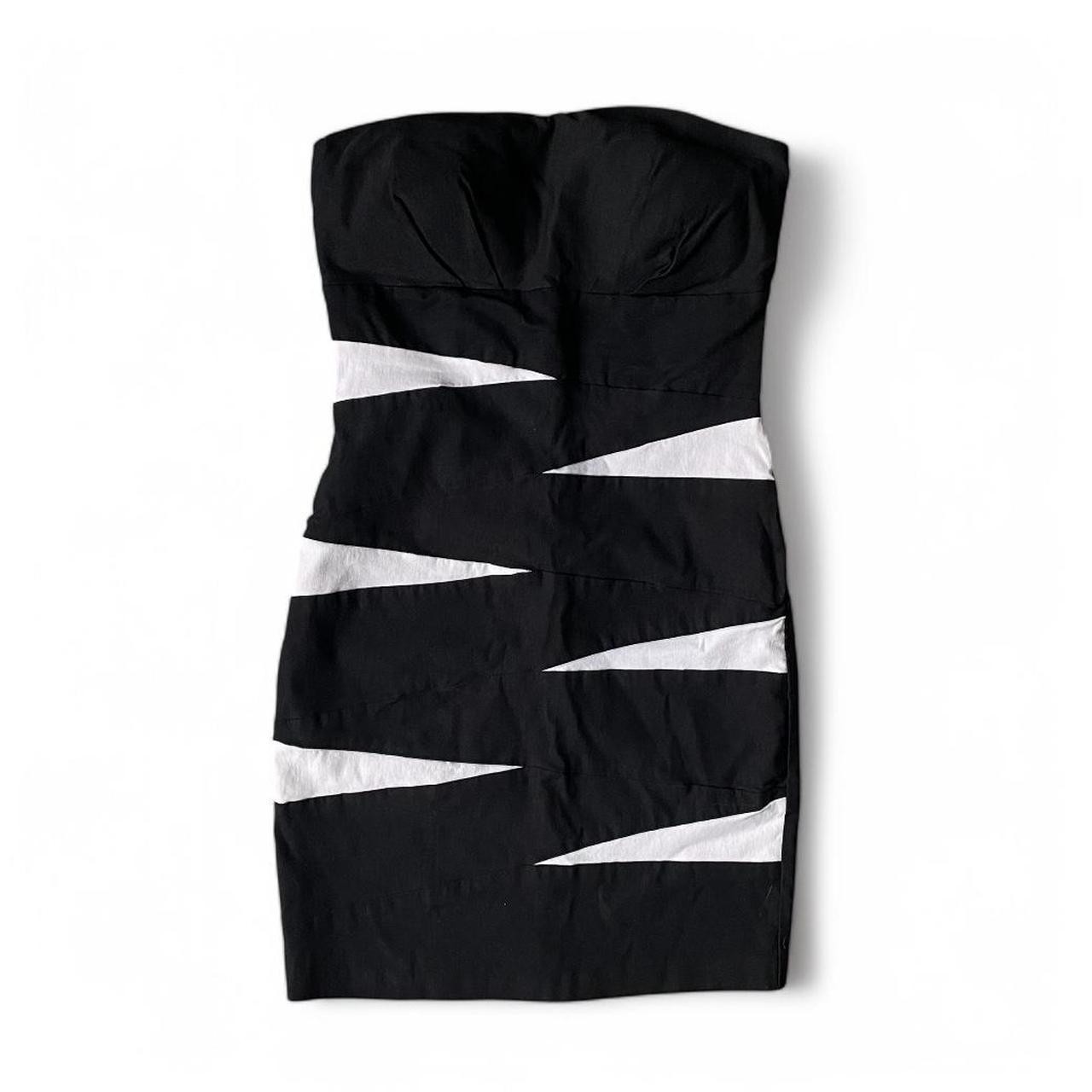 vtg 2010s strapless mini dress