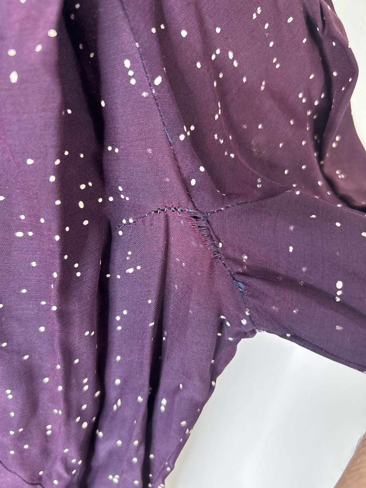 Vintage 1950’s Dress Women’s Purple Speckled Fit Flare Everyday Causal