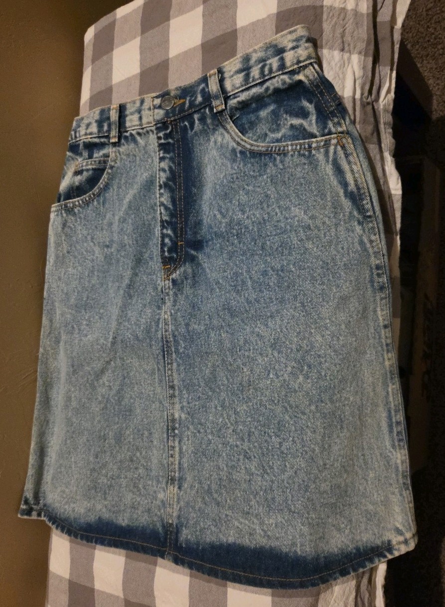 Vintage 80/90&rsquo;s Palmetto&rsquo;s Denim Jean Skirt Juniors Size 13 Functional Clothing