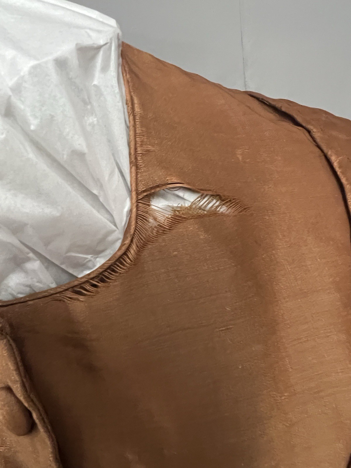 1860’s Brown Silk Day Dress Antique