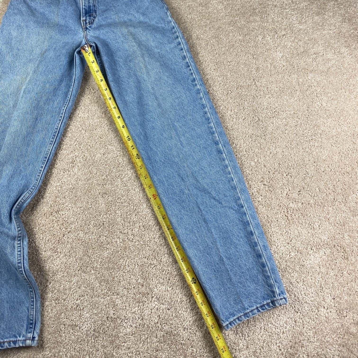 Levis 550 Student Vintage Orange Tab Jeans Made in USA Blue W29 L32 40750-0299