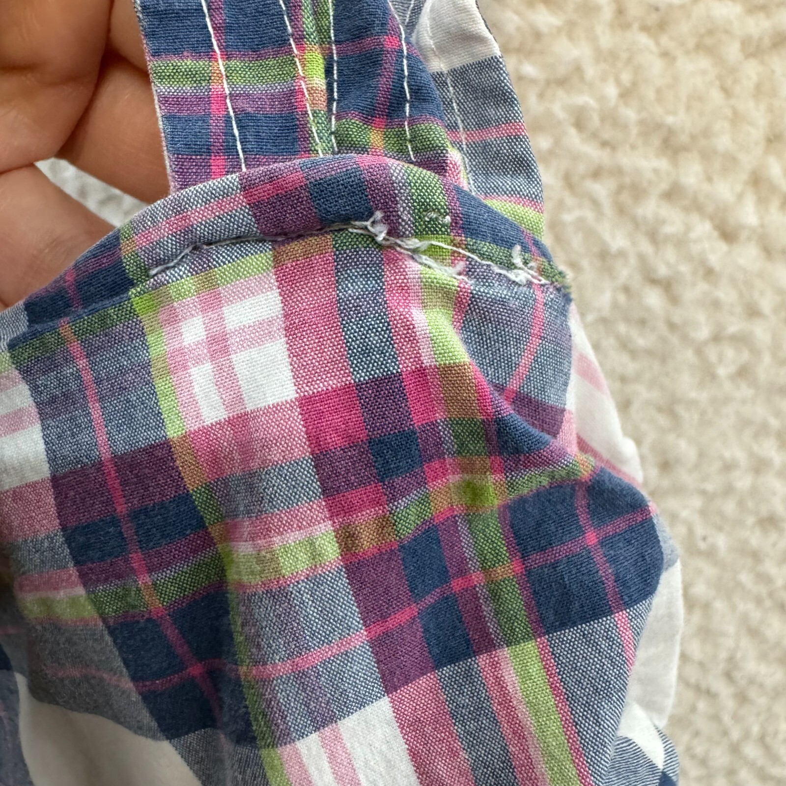 Y2K Vintage Halter Mini Dress 0 2 XS Tartan Plaid Bustier Mod Western Pockets