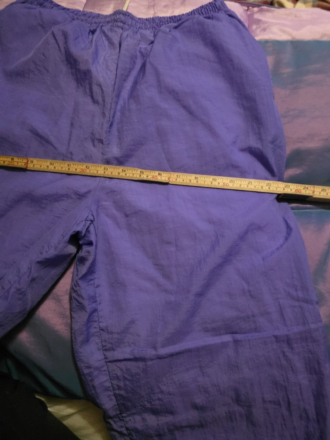 vintage purple nylon windbreaker jacket. And Pants Size Large