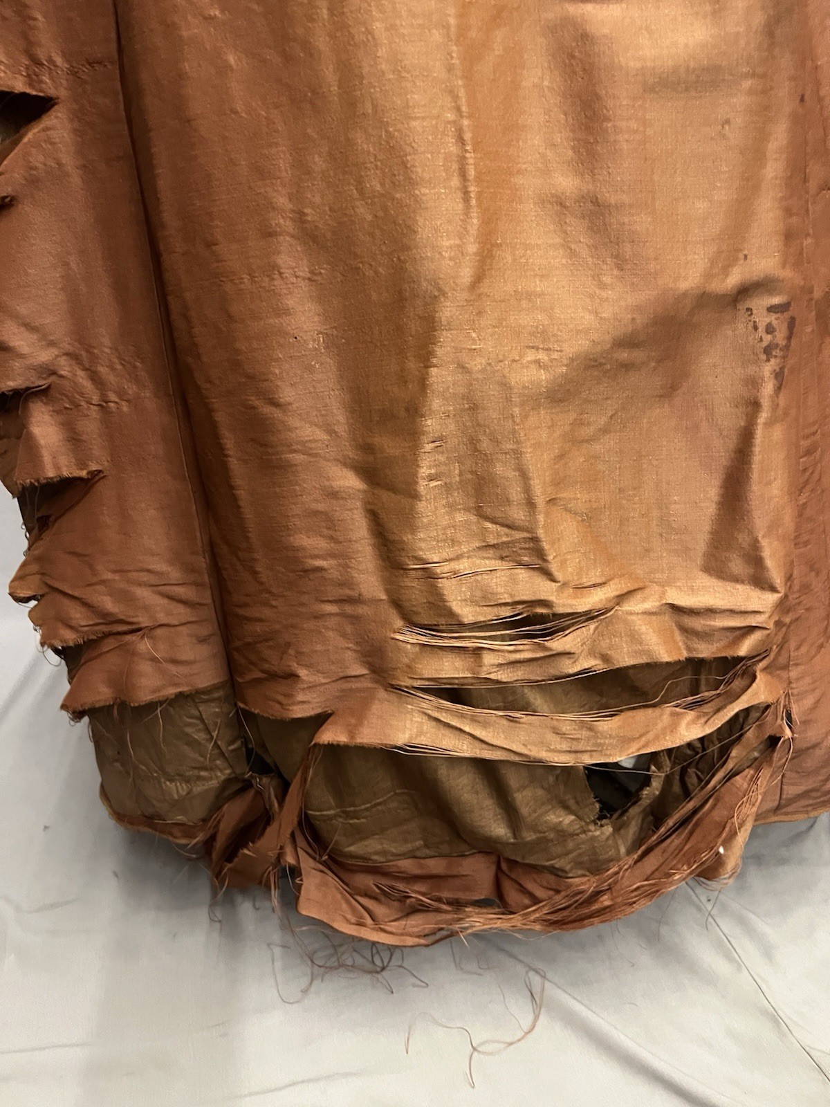 1860’s Brown Silk Day Dress Antique