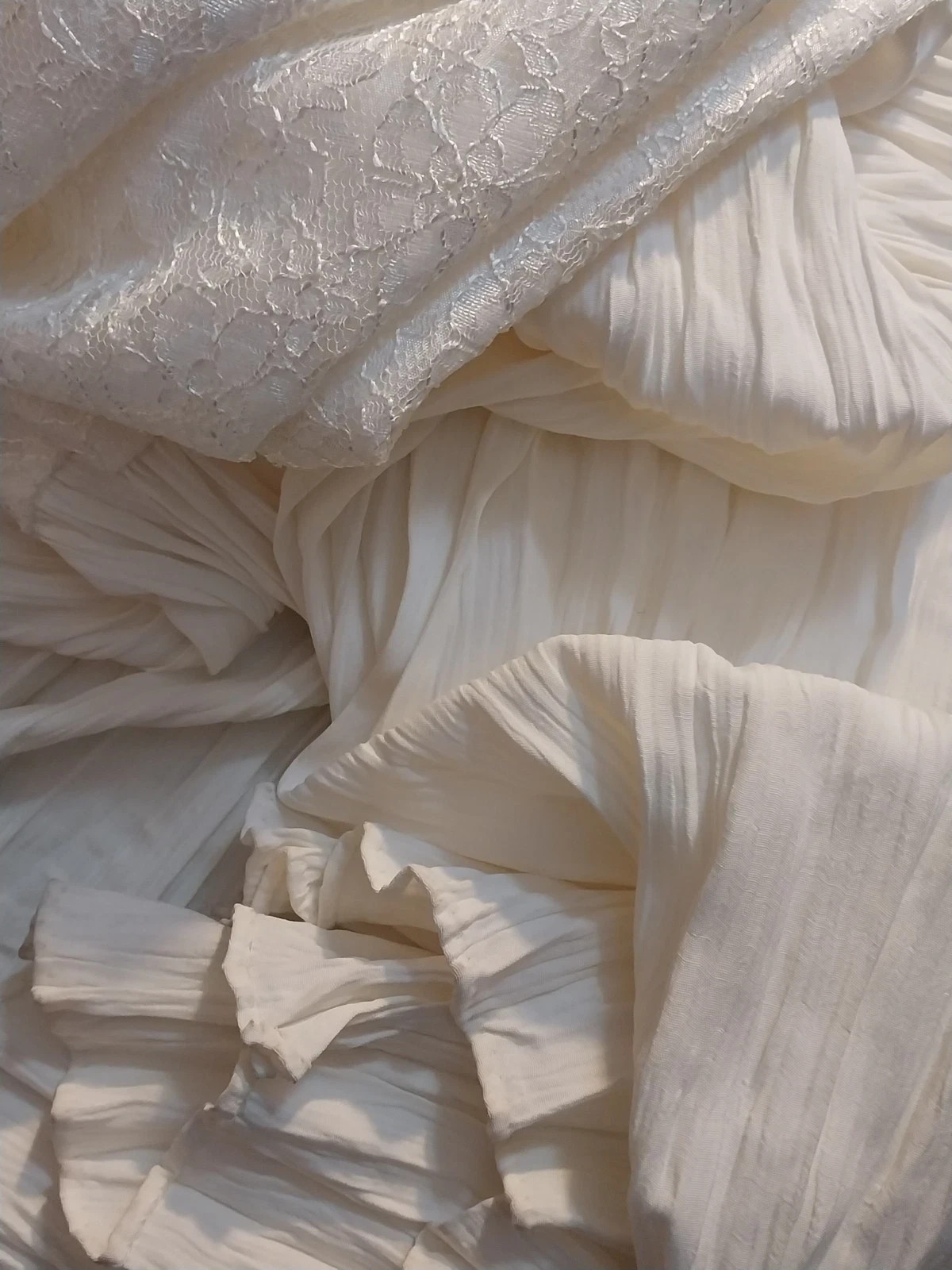 VTG Satin Lace Drop Waist Flapper Maxi Dress Roaring 20s styL 50 ETHEL CANE ESQU