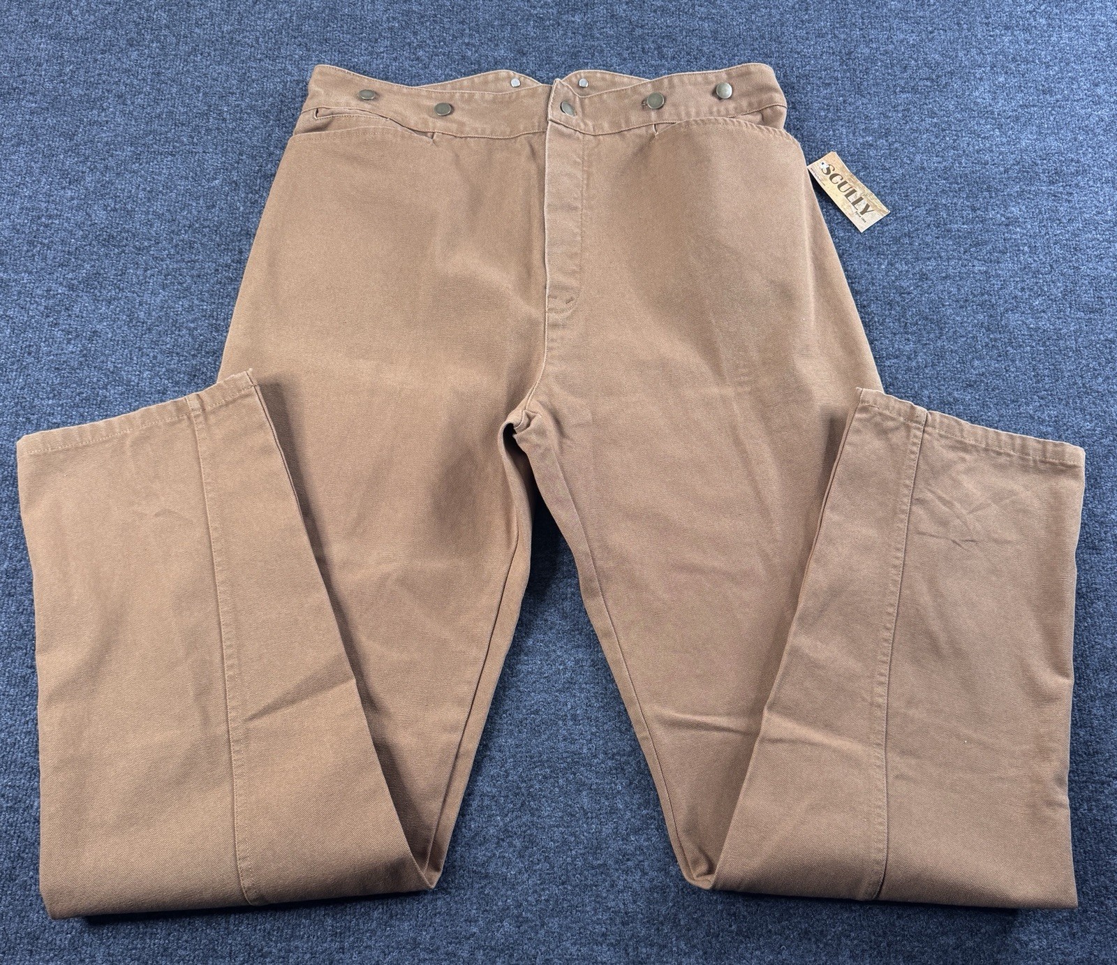 Scully Rangewear Womens 18 Canvas Saddle Seat Equestrian Pants Made USA NWT VTG