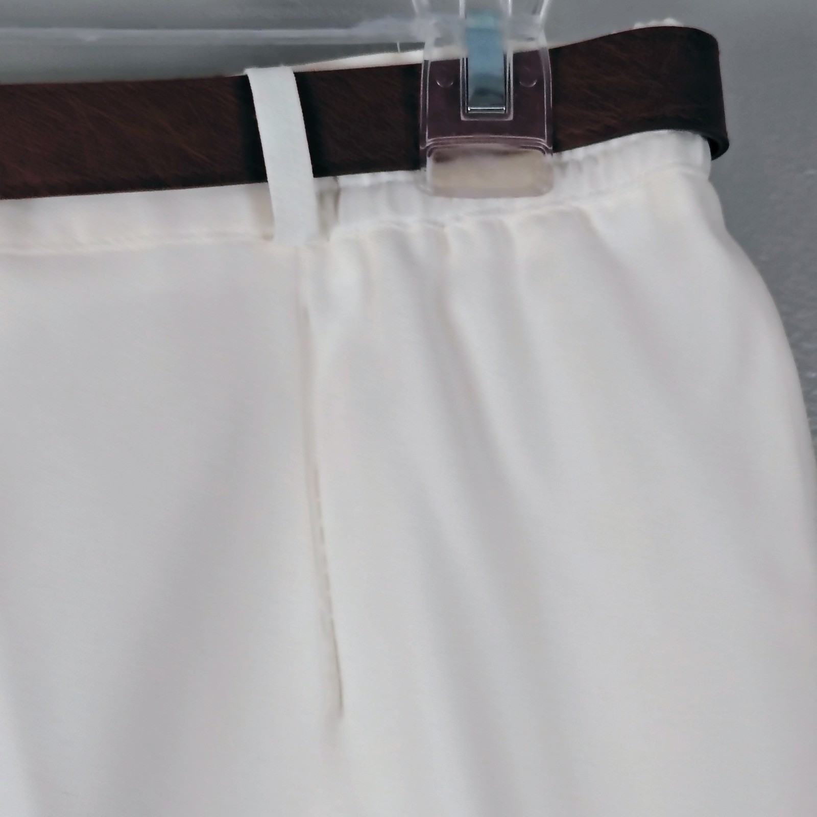 Fundamental Things Vintage Cream High Rise Pleated Tapered Dress Pants 16 nos