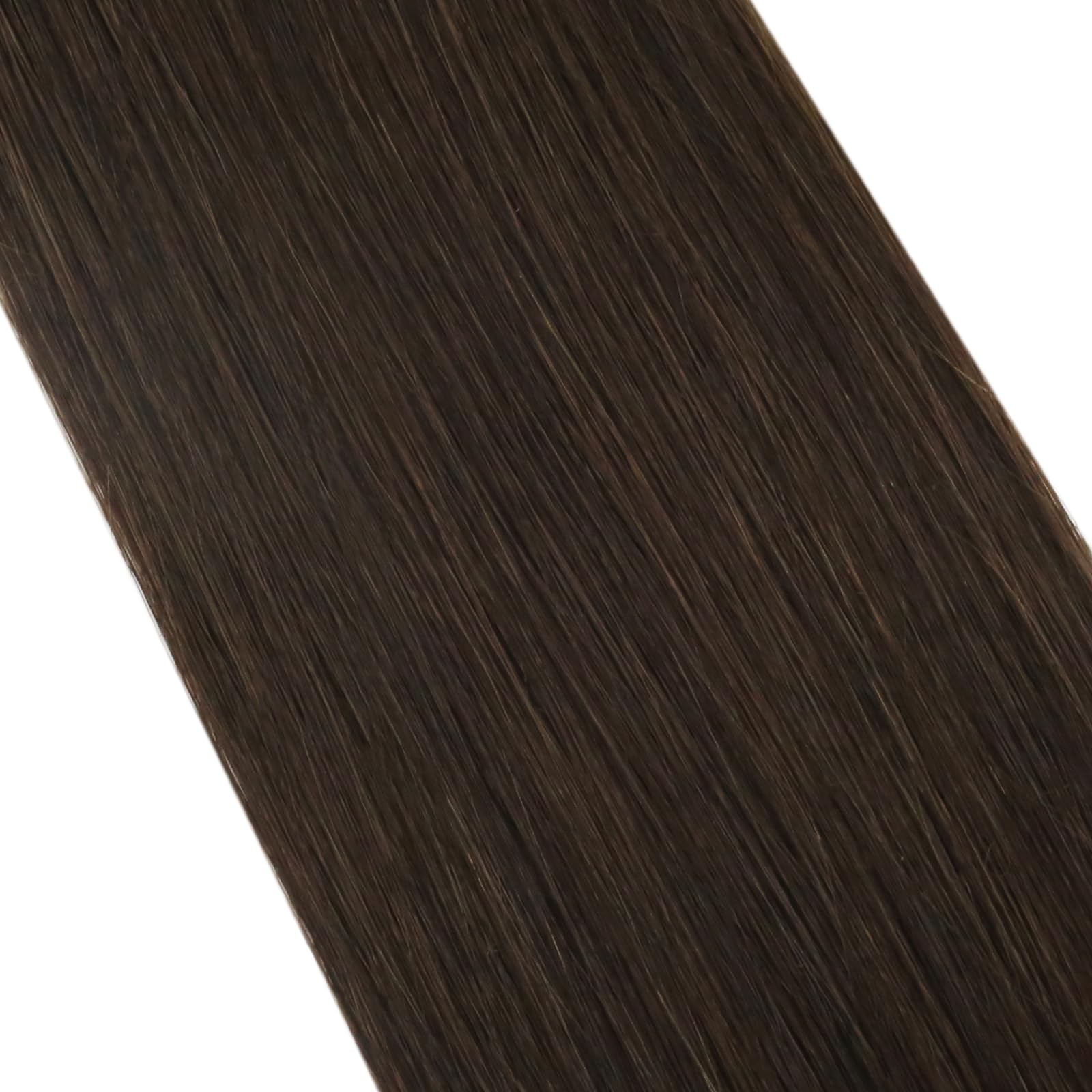 Moresoo 18&Prime; Dark Brown Seamless Remy Tape in Human Hair Extensions
