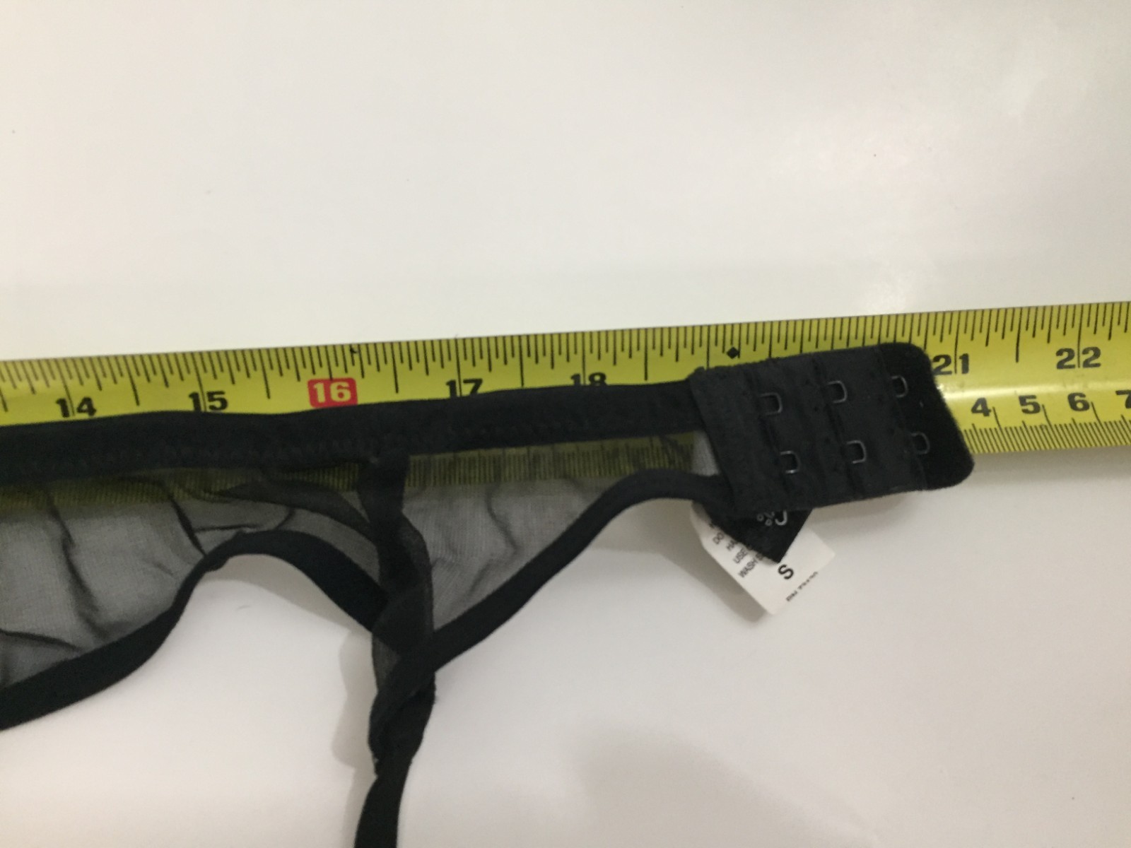 Frederick&rsquo;s of Hollywood Black solid Mesh Garter Belt Garterbelt style 4321