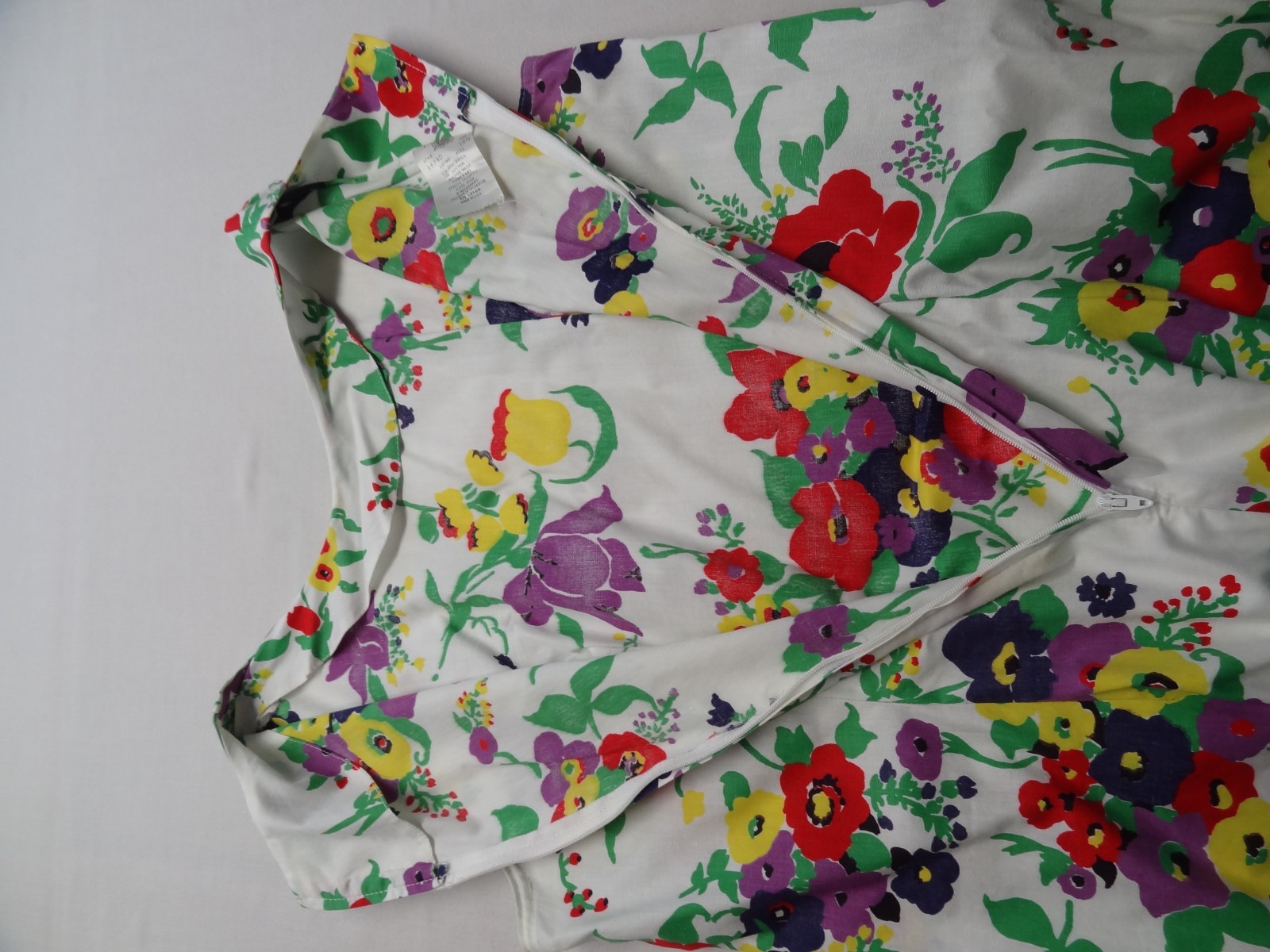 Mini Dress Shorts SET 18 1/2 Floral 60s 70s Hippie VTG ILGWU Union Made in USA