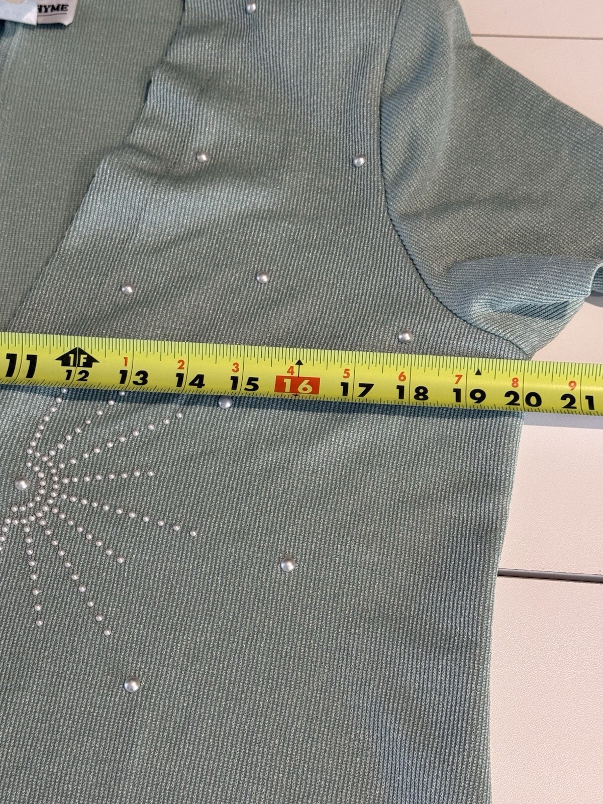 2 Piece Vintage Another Thyme Green Dress/Cardigan Women’s 12 Petite USA Made