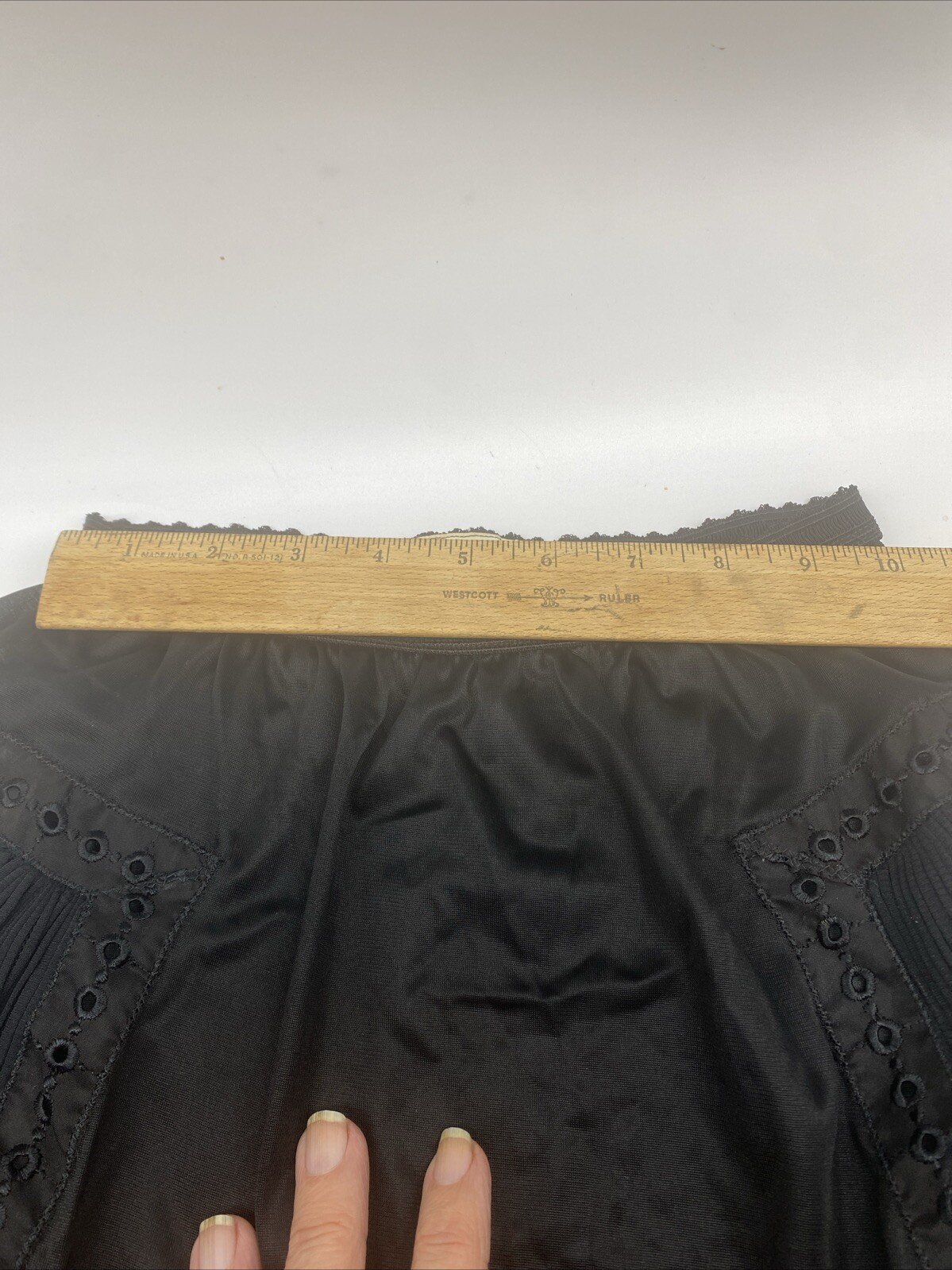 Vintage Roger’s Nylon Under Ware Panties Black Lace Gorgeous!