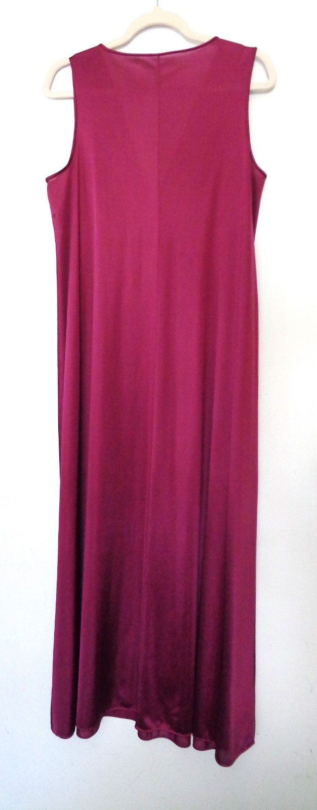 Vtg 70s Vanity Fair Goddess Silky Nylon Sleeveless Empire Maxi Night Gown Sz 38