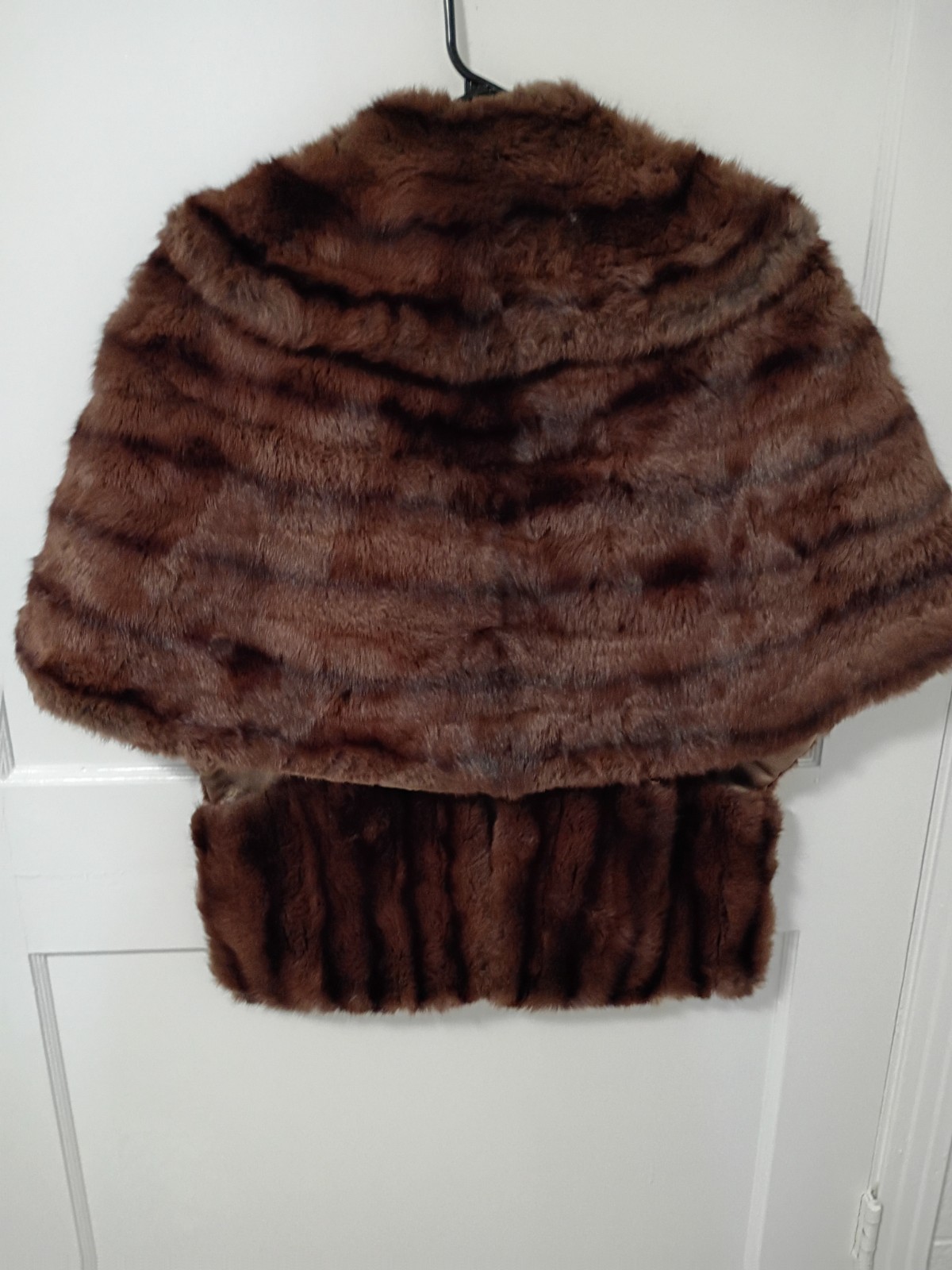 Mink Stole Light Brown Genuine Fur Wrap Stole Vintage
