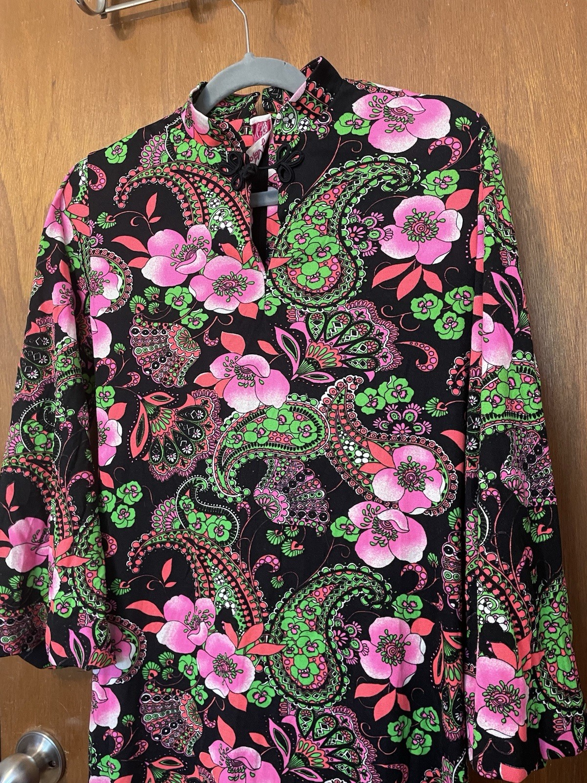 Betty Bone 70s Vintage Maxi Dress Neons Hippy No Size See Measurements
