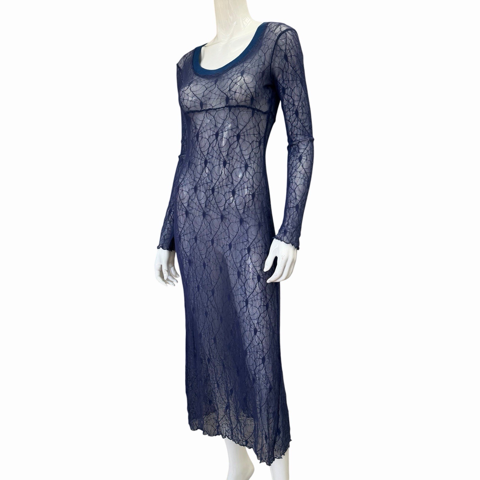 Vintage 90’s/Y2K Spiderweb Lace Dress By Aqua Blues