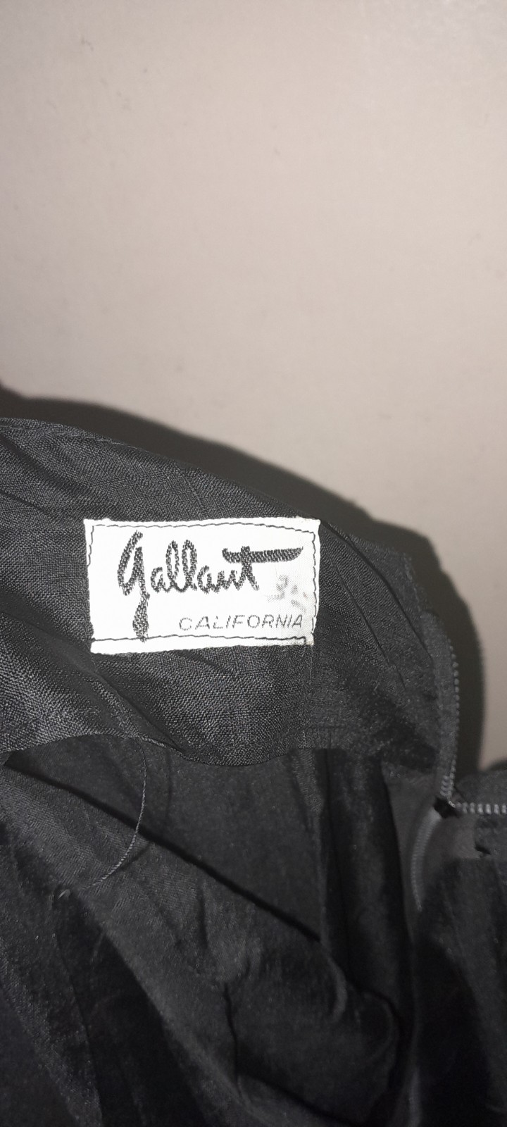 Vtg GALLANT 50s Raw Silk Classic Basic LBD Cocktail Pencil Pin Up M W30