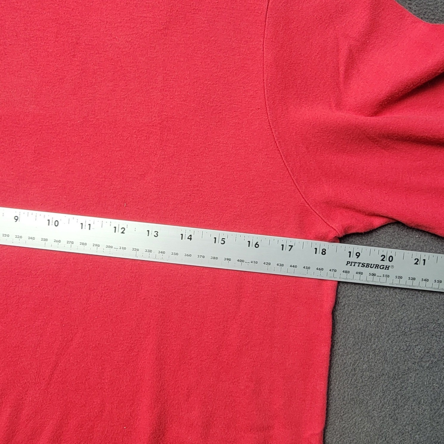 EUC LL Bean Turtleneck Women-Medium-Tall Red Long lSeeve Cotton Vintage Classic