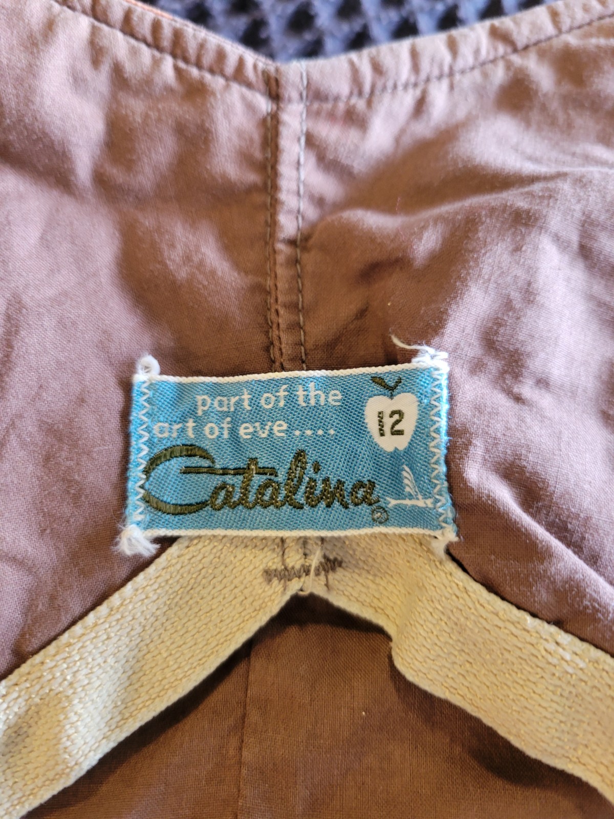 ANTIQUE CATALINA 1950’S 1960S COTTON SWIMSUIT PLAYSUIT FLOWERED FUN XS RARE