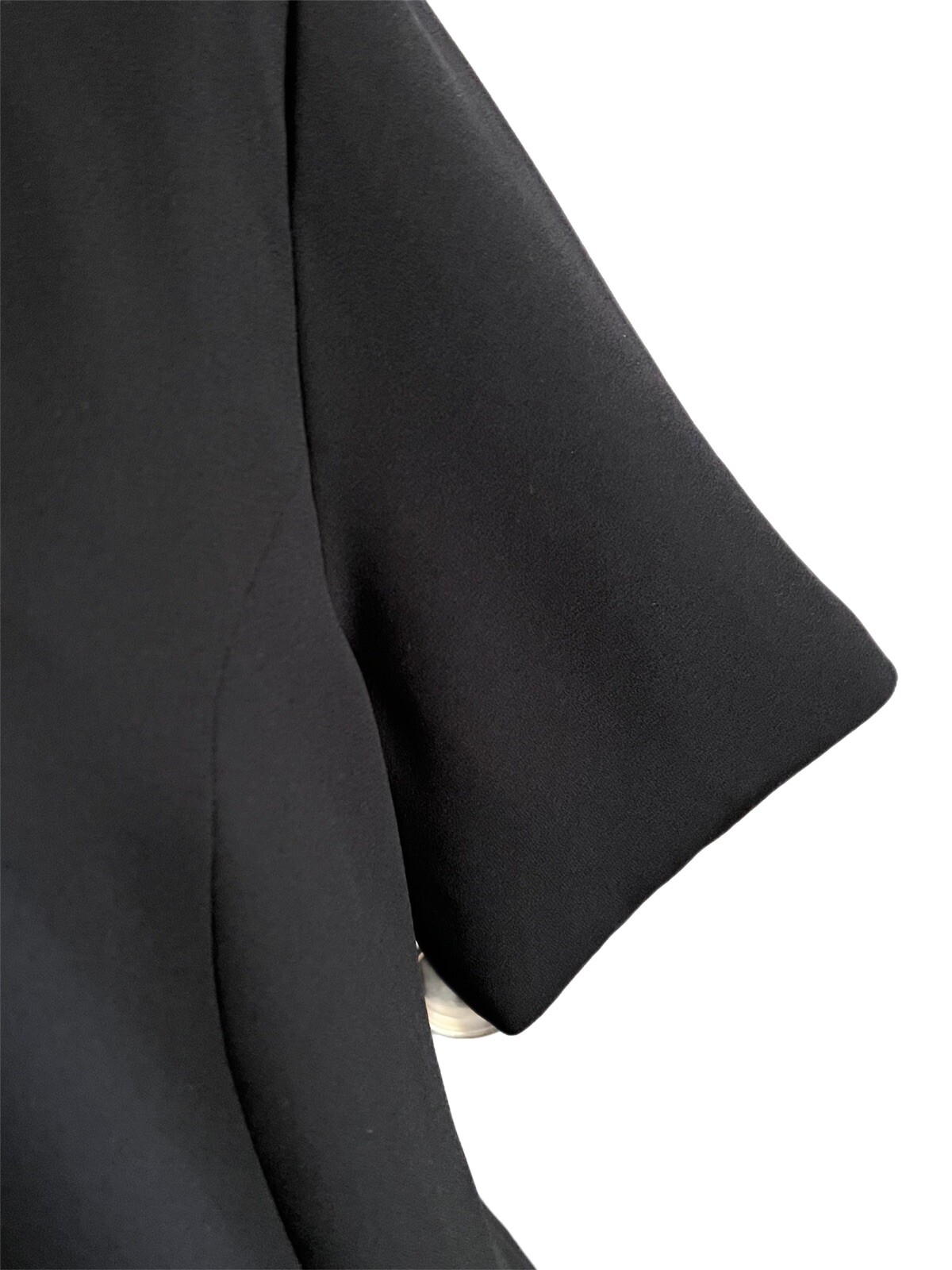 Vintage Worthington Black Lined Shift Dress Size 10 Made in Honduras