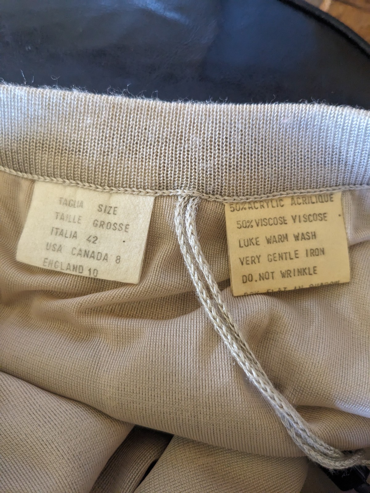 Vintage 80s Medici Sport Knit Skirt Set Made in Italy Cream Cardigan Midi Skirt