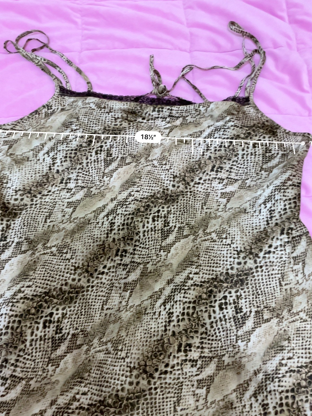 Vintage Inner Most Snakeskin Print Lingerie #0005