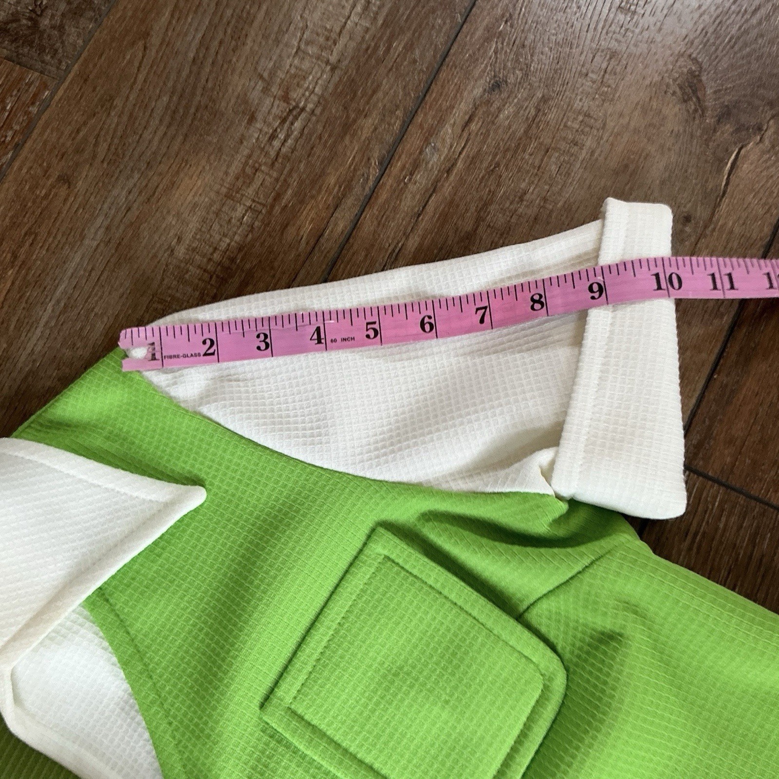 70s VINTAGE James Kenrob Dalton Lime Plaid 3-Pc Top Vest Pants Set Size S #28D8