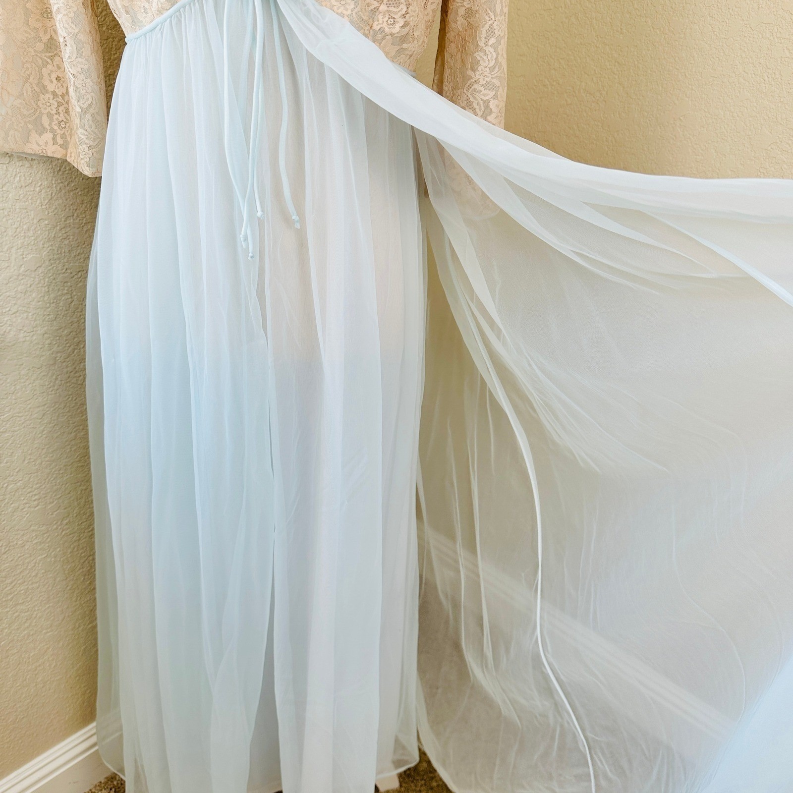 Lisette AL Sterling Vintage Lingerie Gown Maxi Dress Women 38 Romantic Elegant